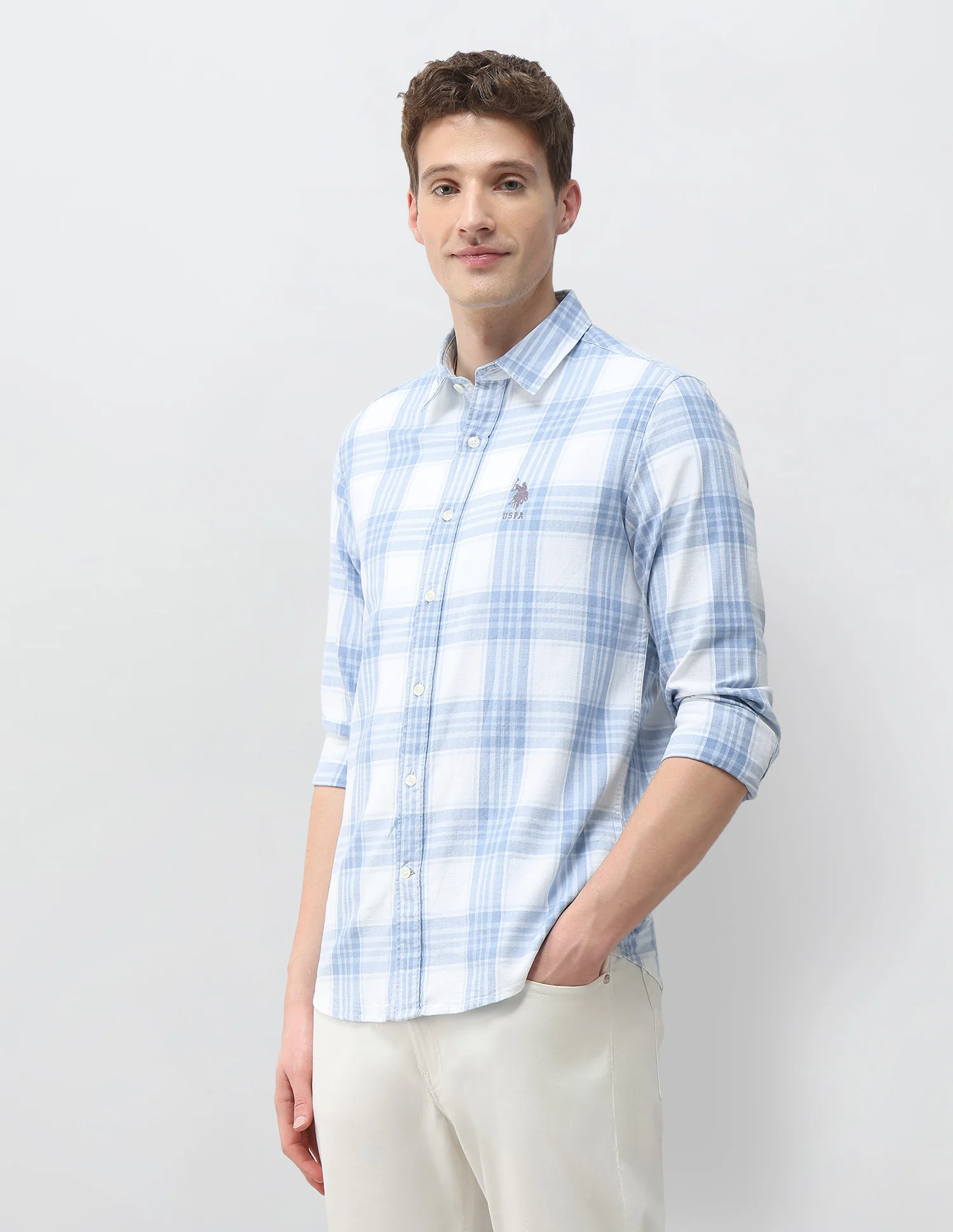 Tartan Checked Twill Shirt - Image 4