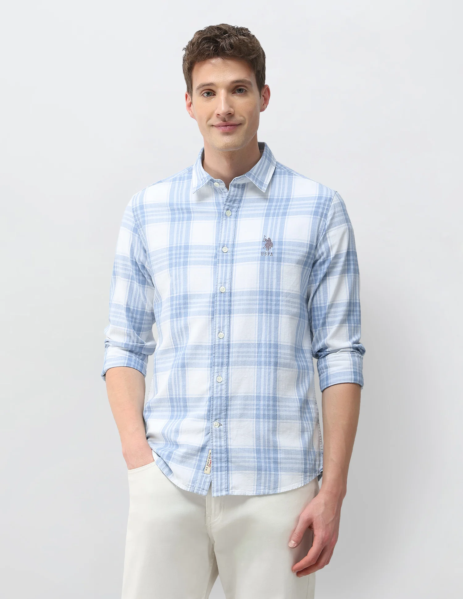 Tartan Checked Twill Shirt - Image 6