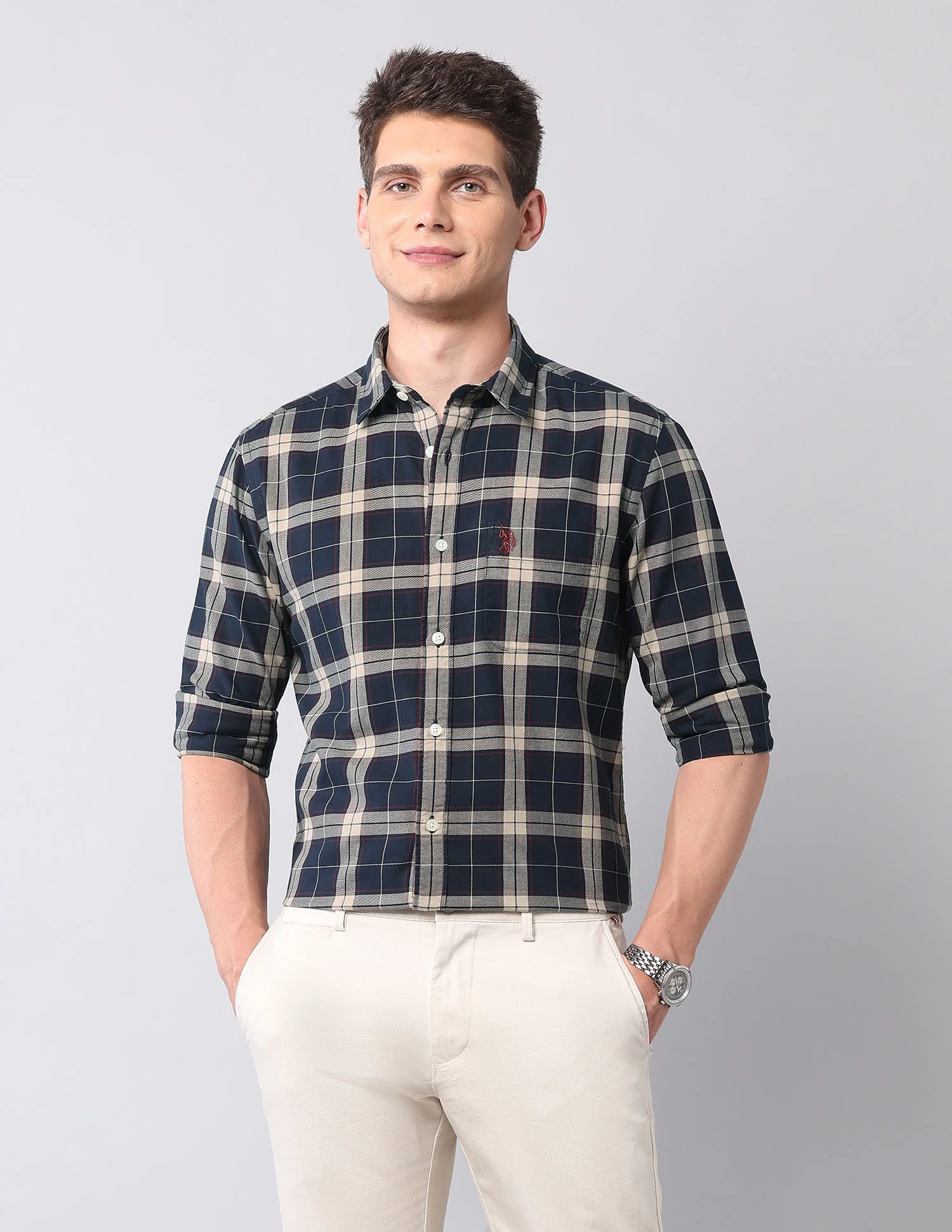 Tartan Checked Twill Shirt