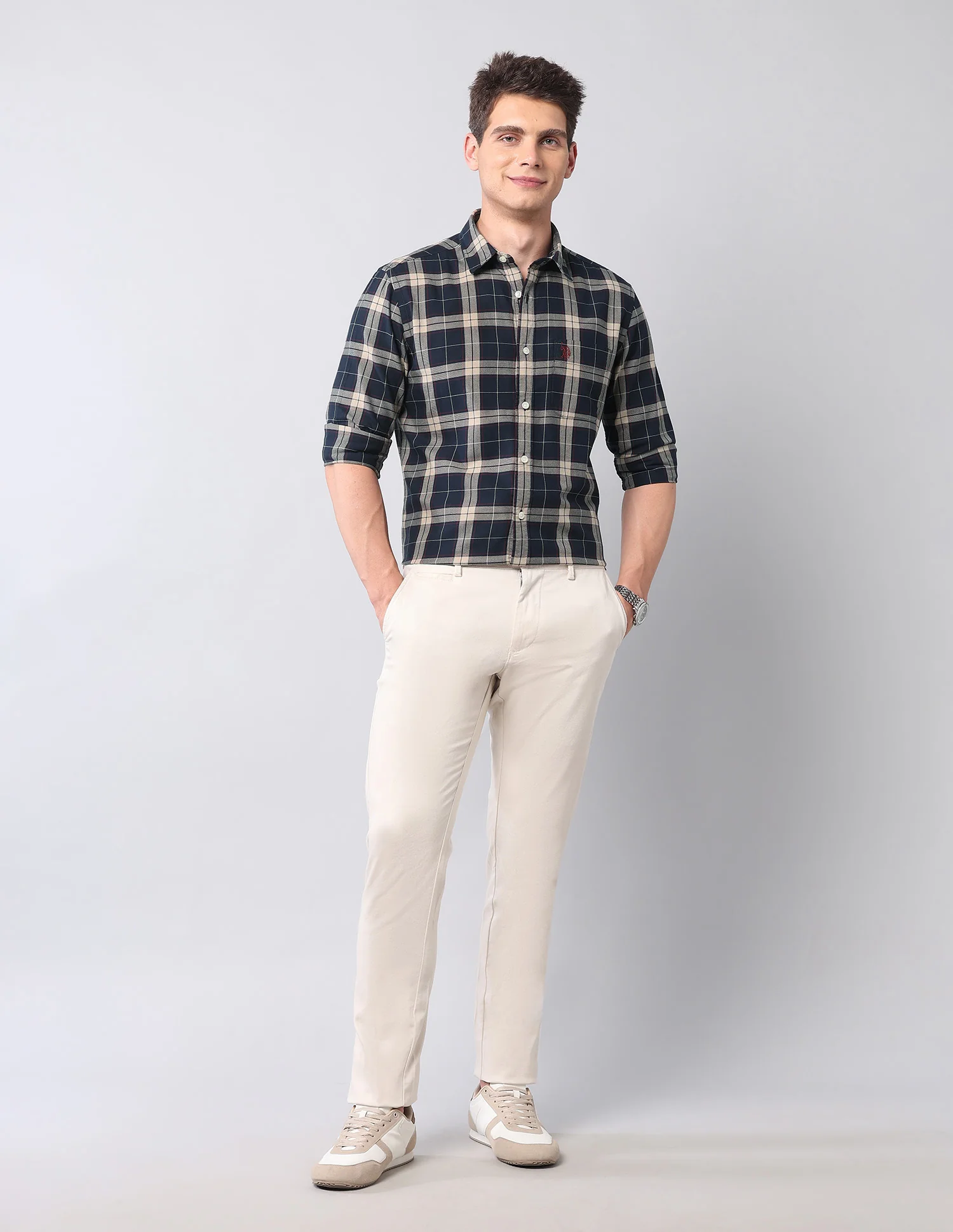 Tartan Checked Twill Shirt - Image 3