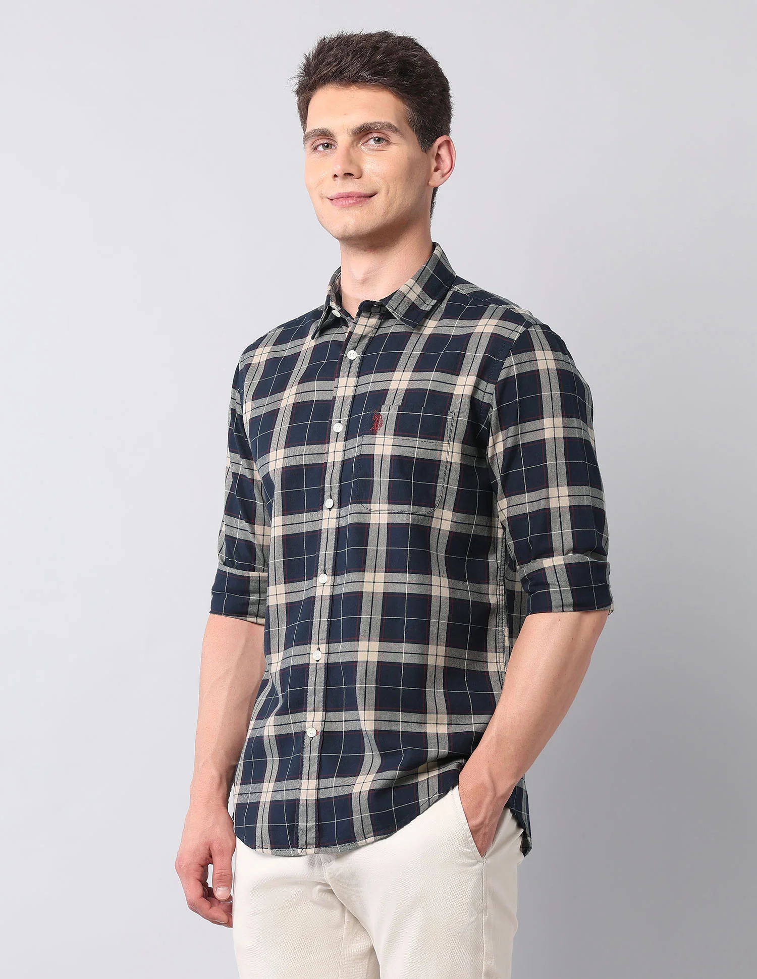 Tartan Checked Twill Shirt - Image 4