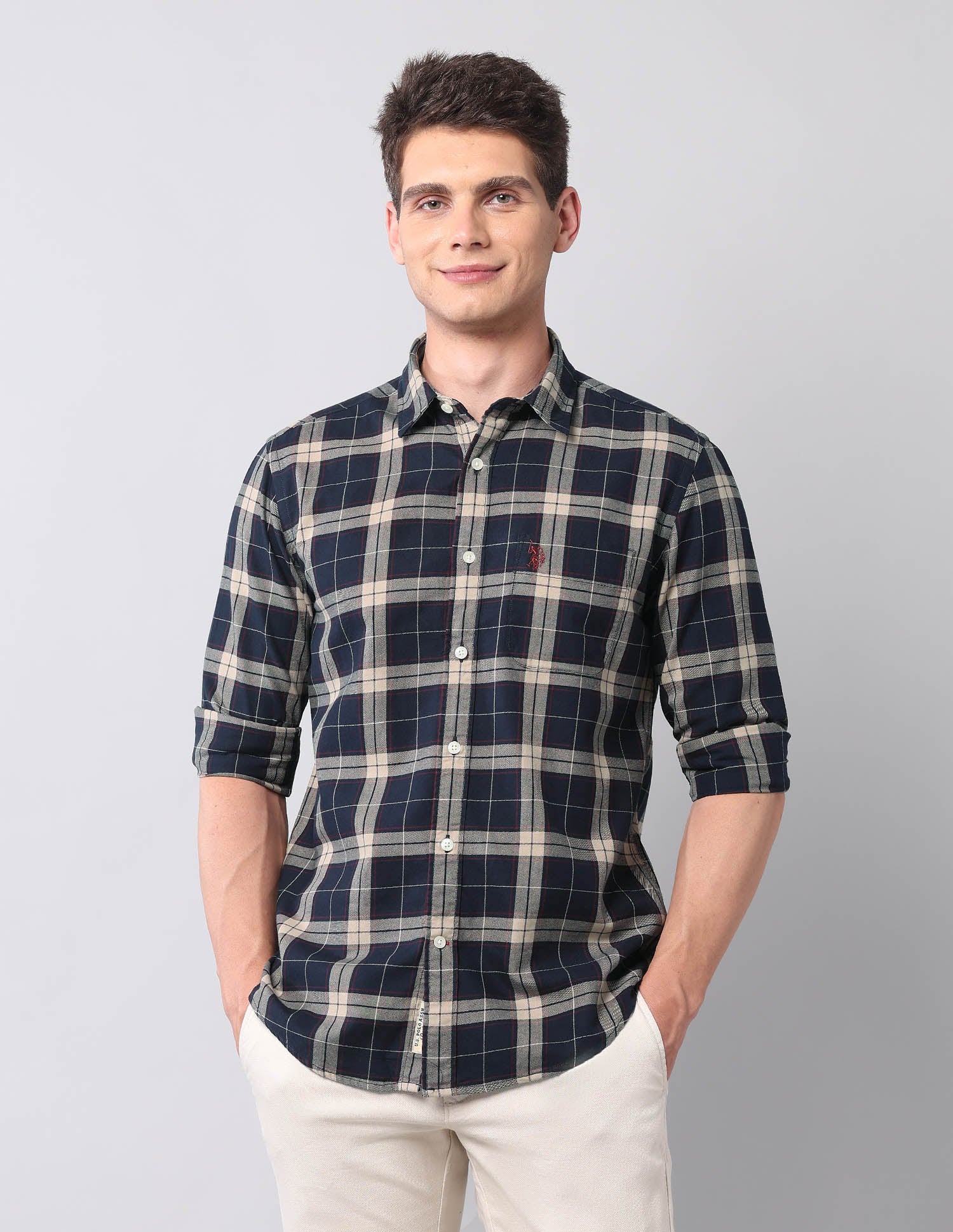 Tartan Checked Twill Shirt - Image 6