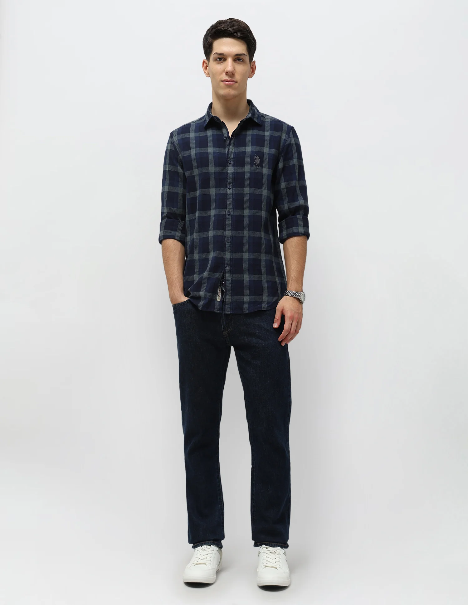 Tartan Checked Twill Shirt - Image 3