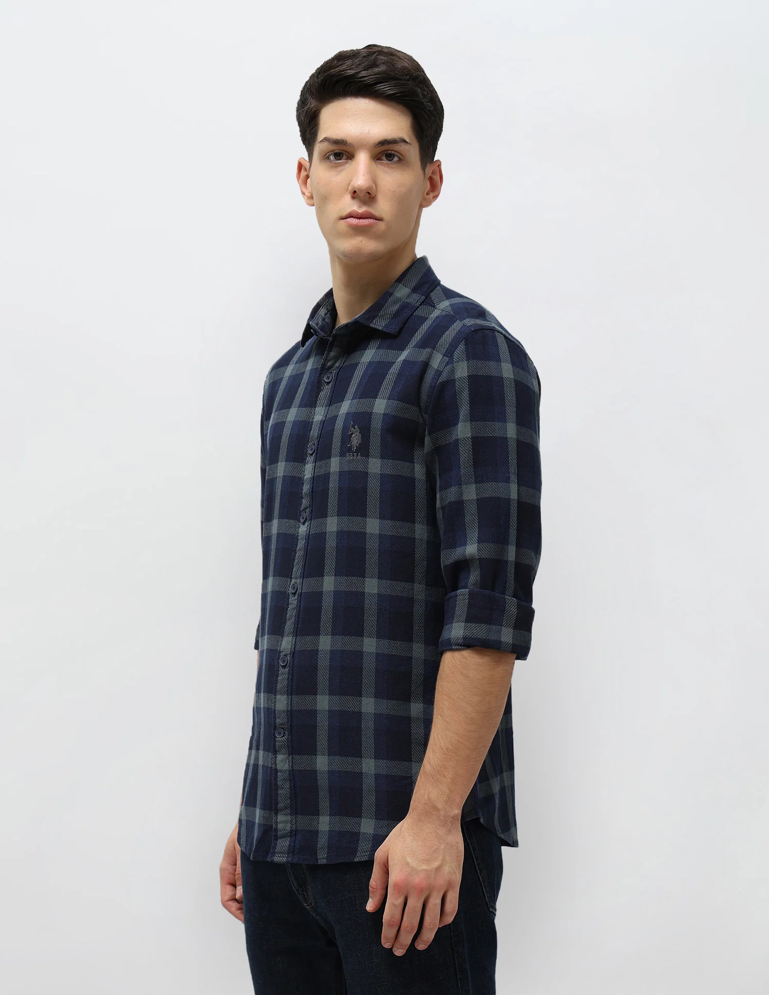 Tartan Checked Twill Shirt - Image 4