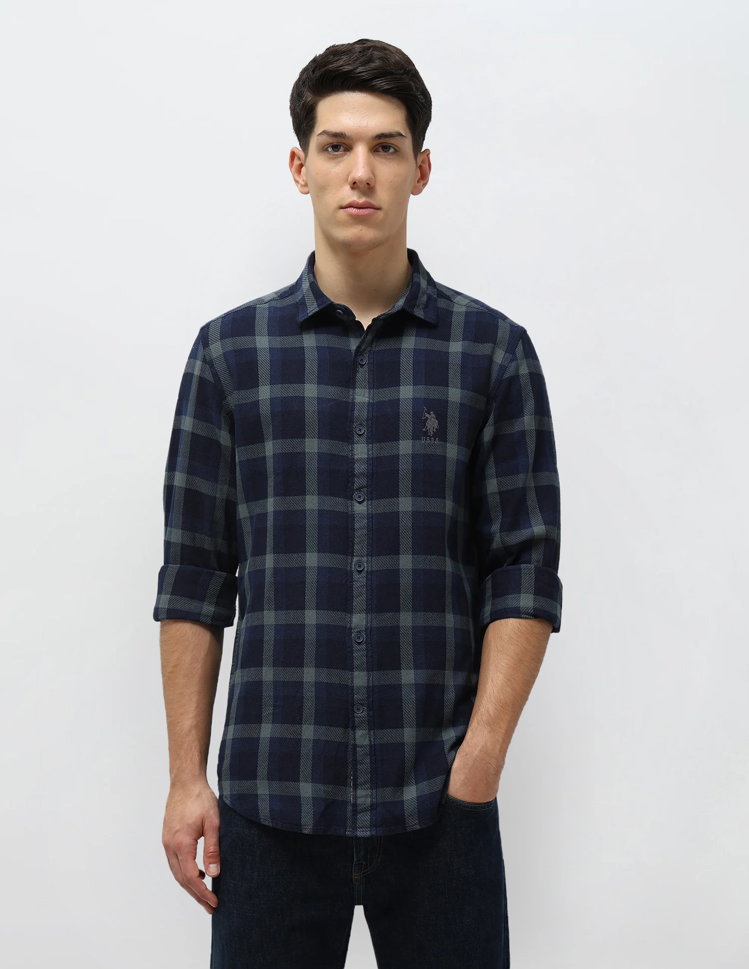 Tartan Checked Twill Shirt - Image 6