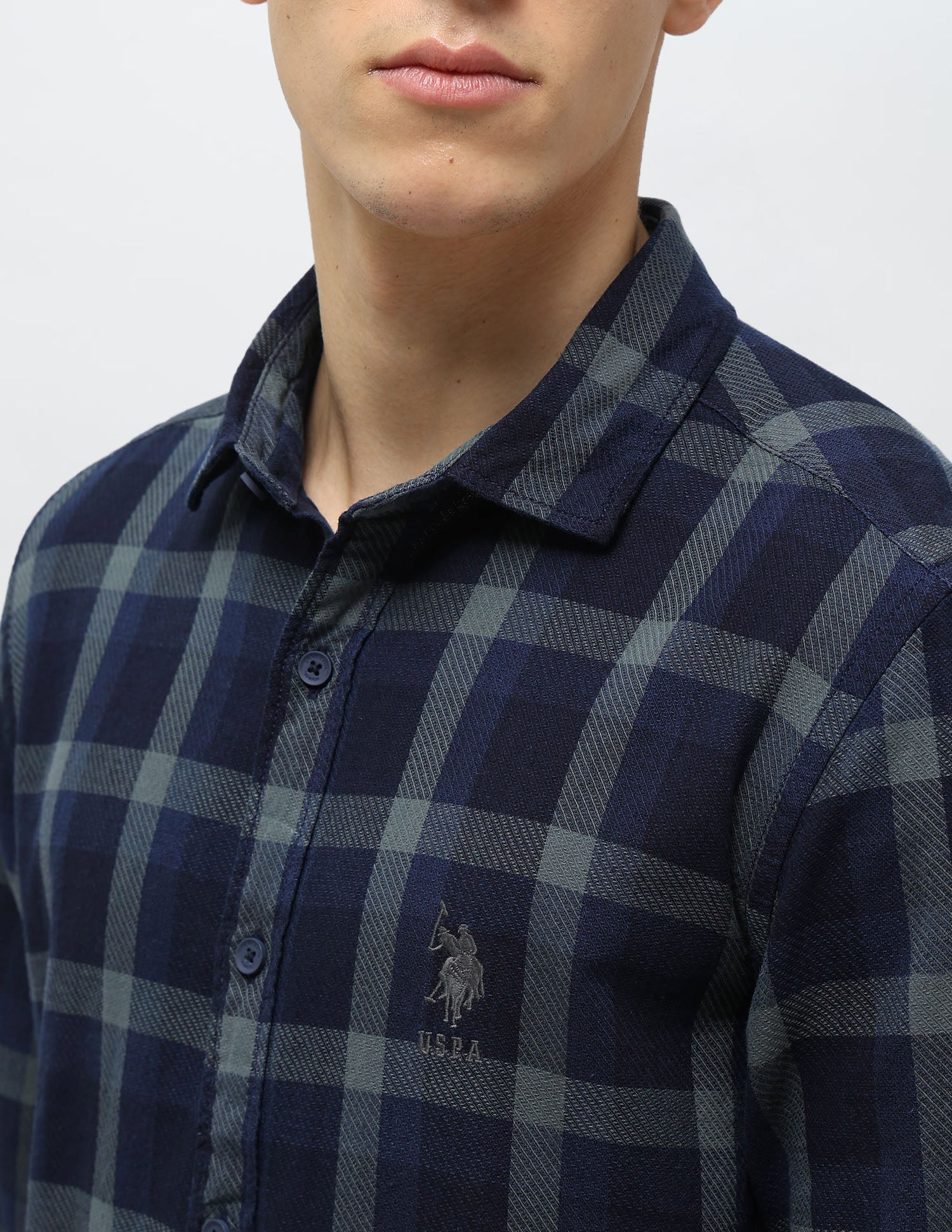 Tartan Checked Twill Shirt - Image 7