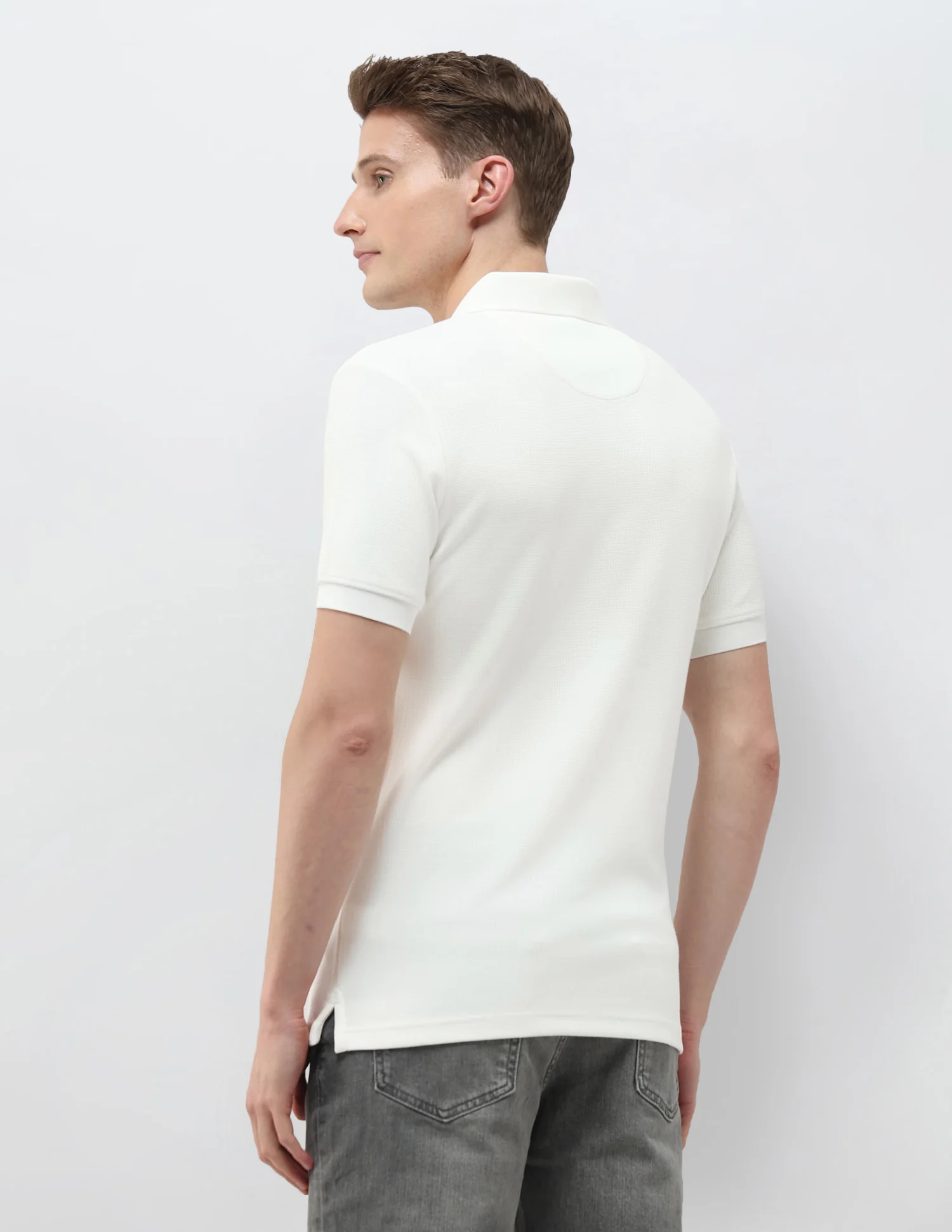 Textured Black & Gold Polo Shirt - Image 5