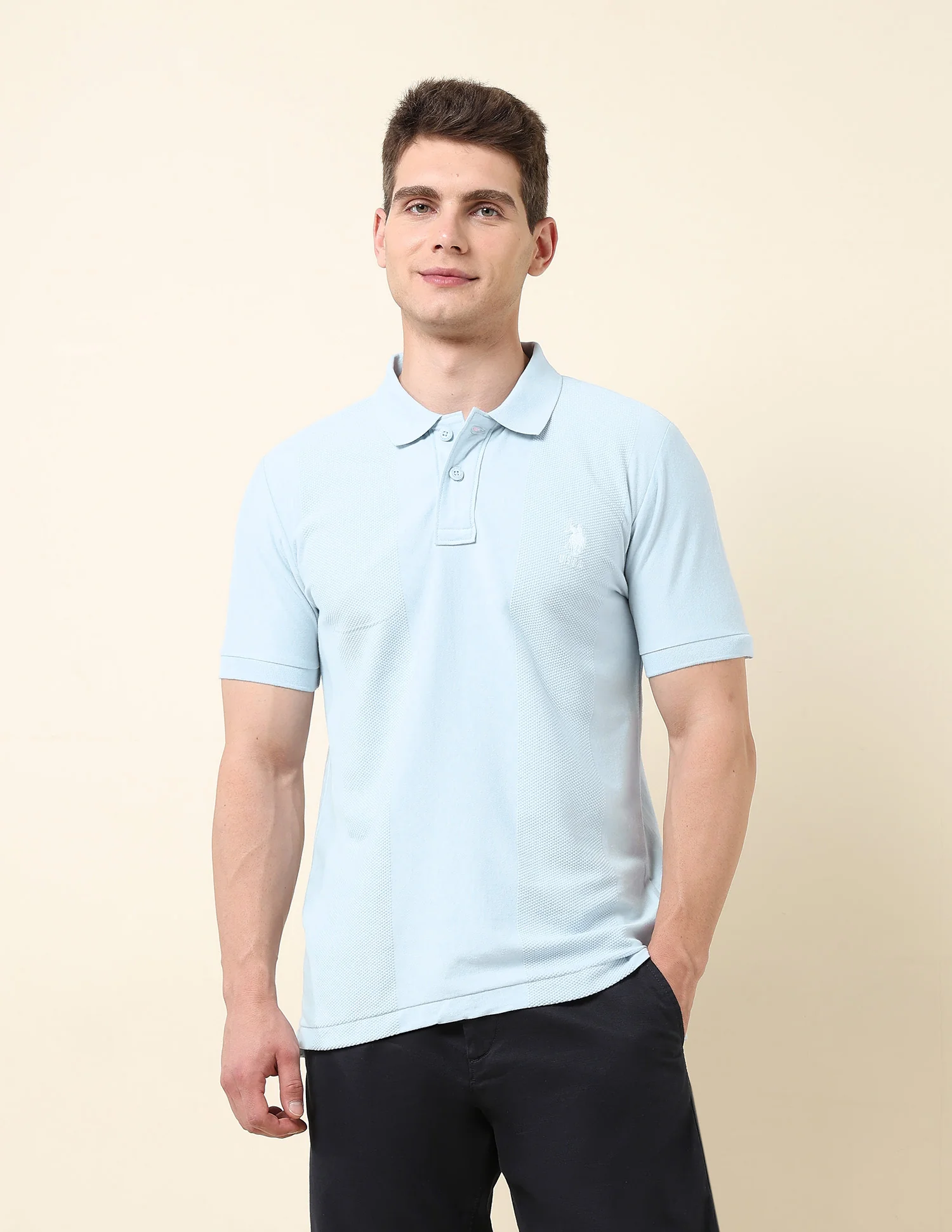 Textured Classic Polo Shirt - Image 6