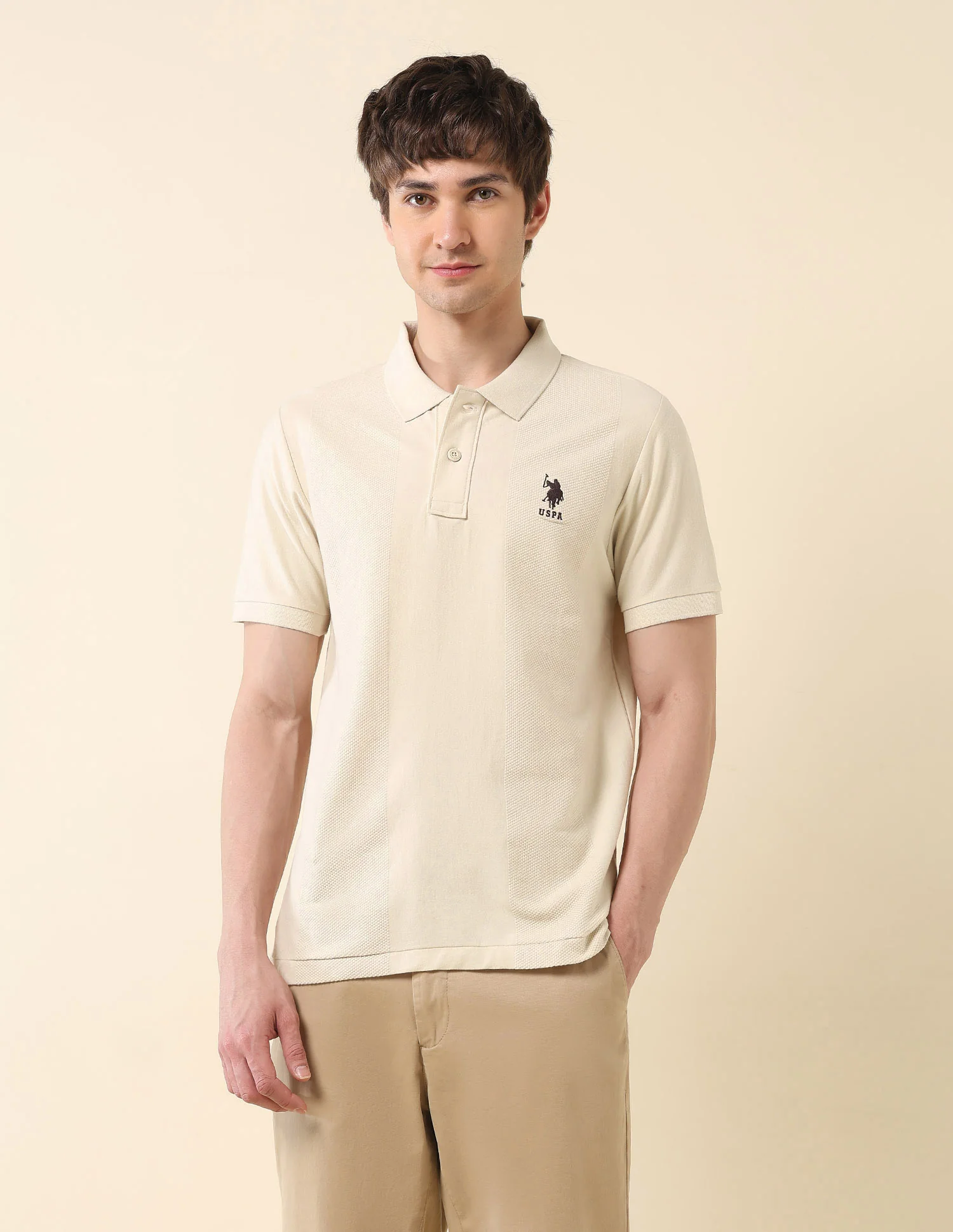 Textured Classic Polo Shirt - Image 6