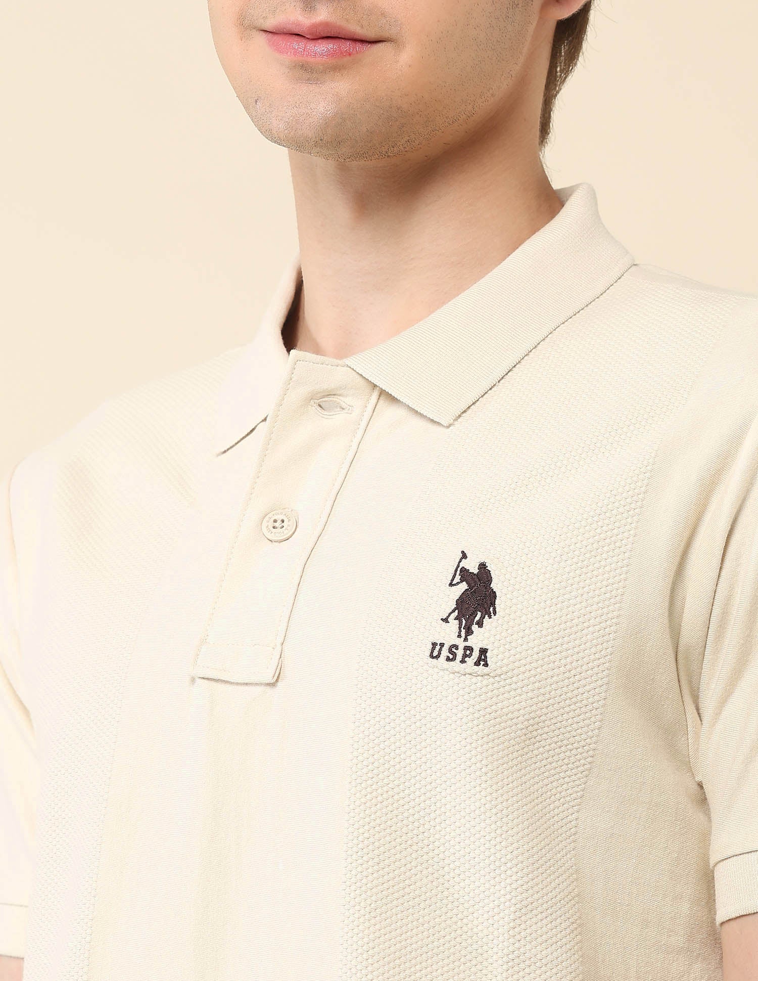 Textured Classic Polo Shirt - Image 7