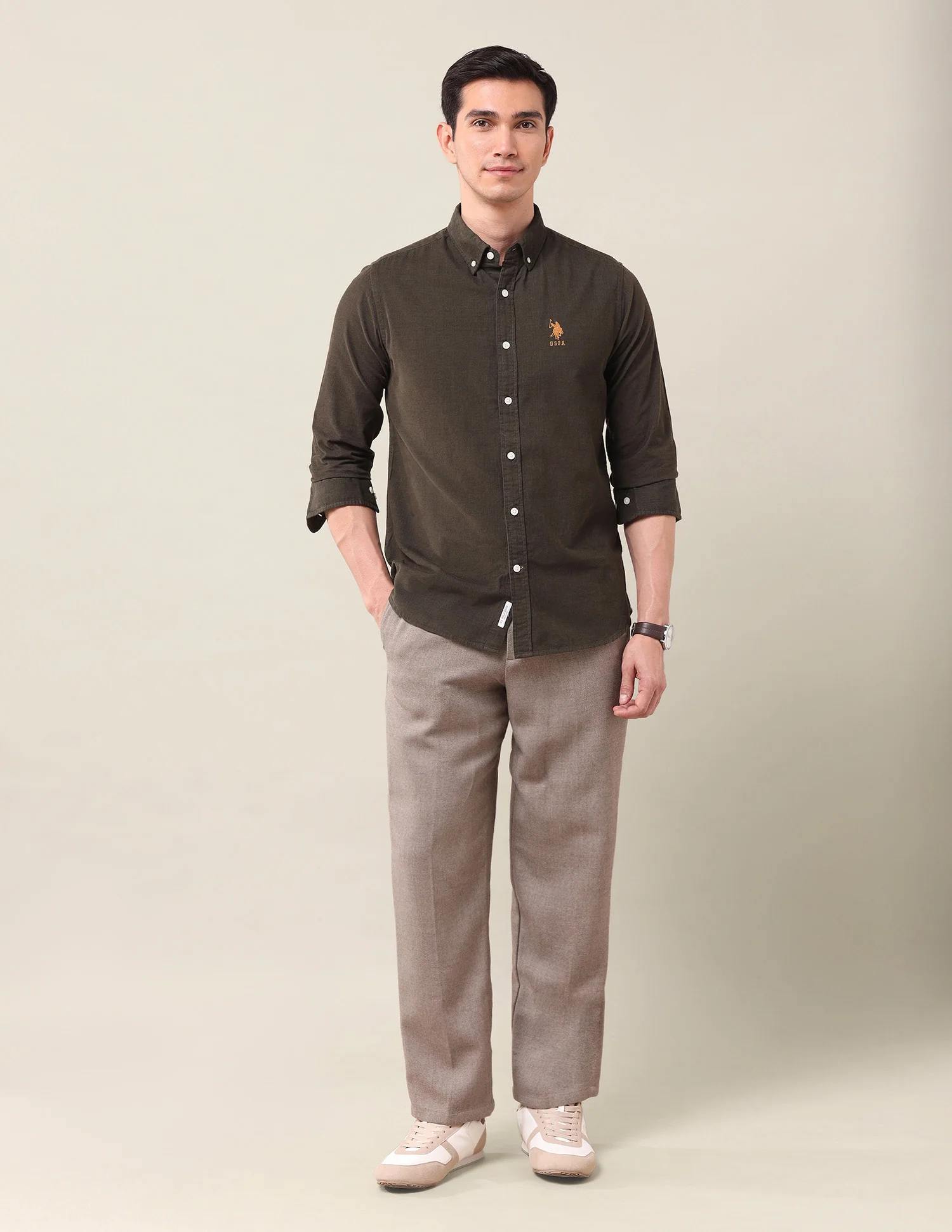 Textured Corduroy Shirt - Image 3