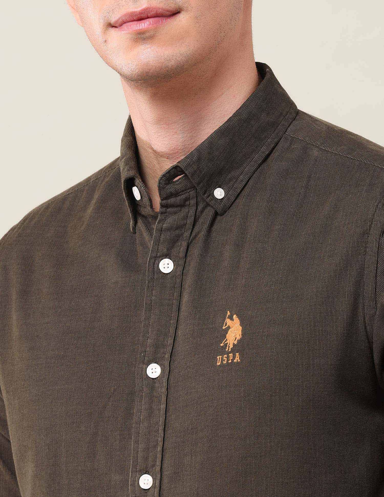 Textured Corduroy Shirt - Image 7