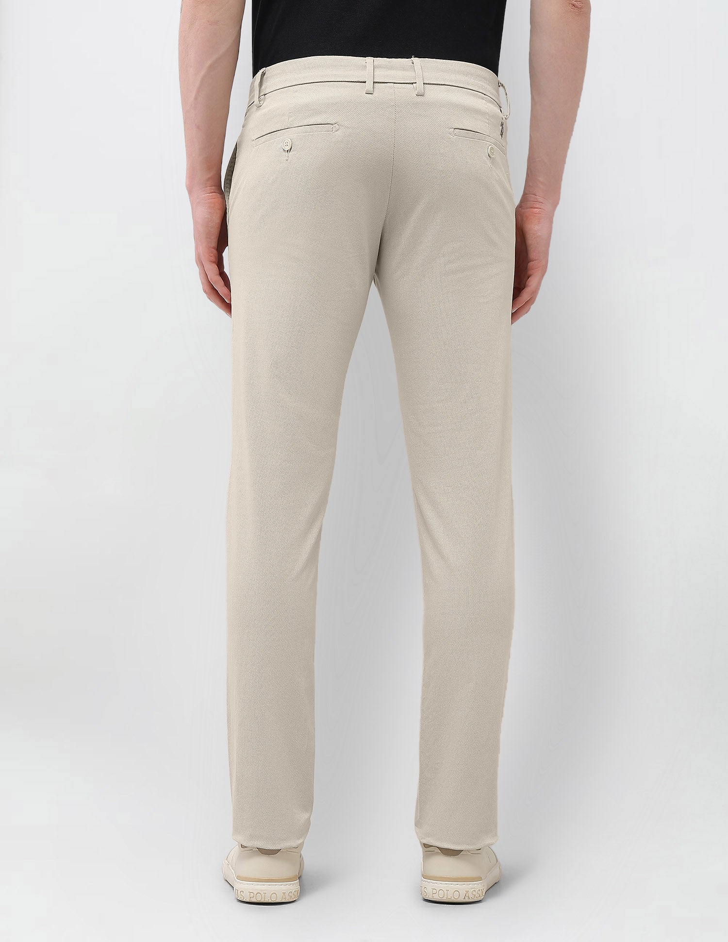 Textured Denver Slim Fit Trousers - Image 5