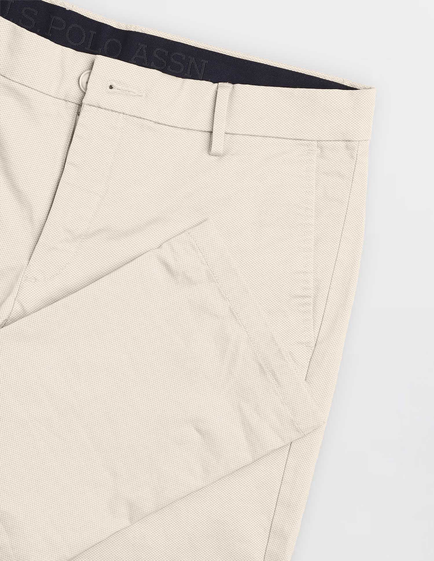 Textured Denver Slim Fit Trousers - Image 9