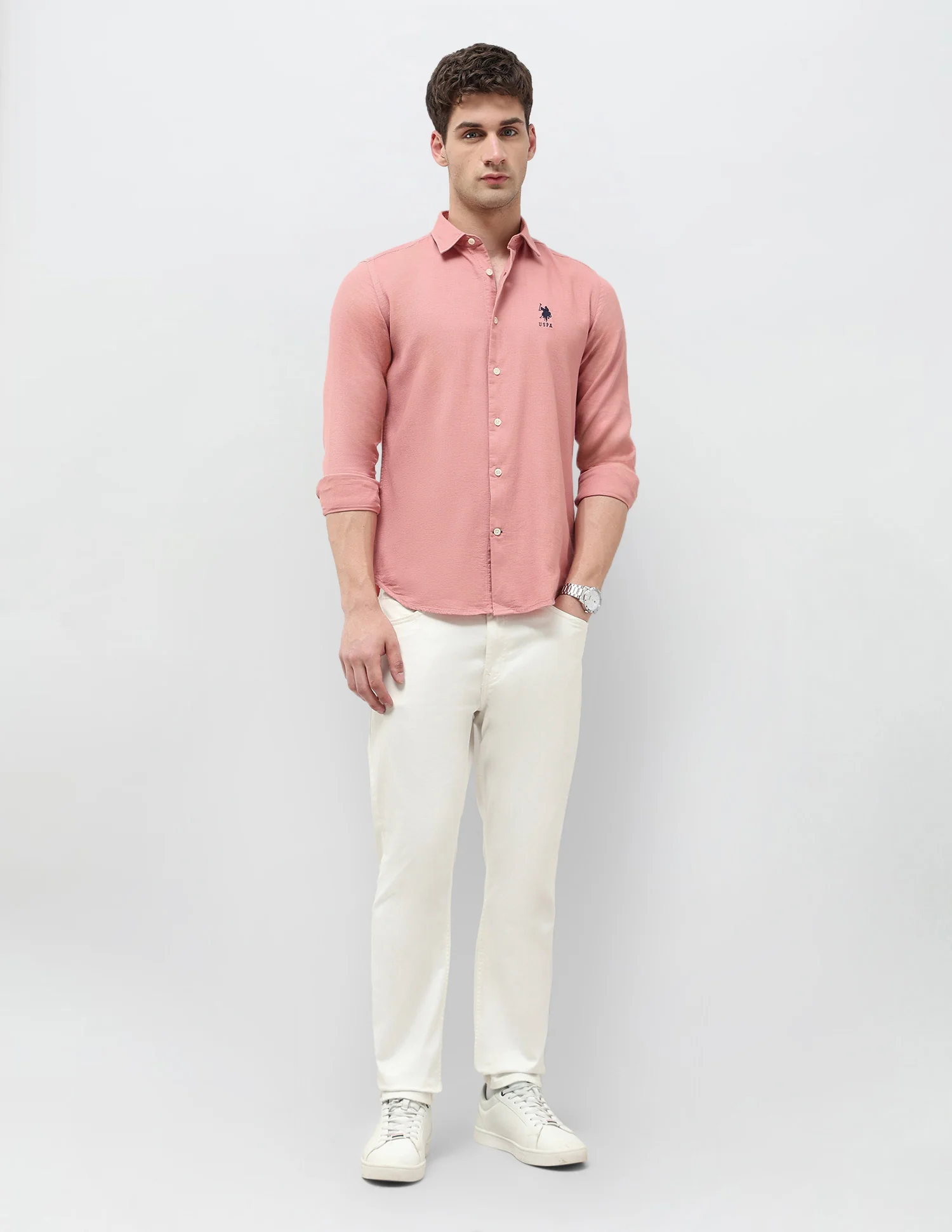 Textured Dobby Regular Fit Shirt - Image 3