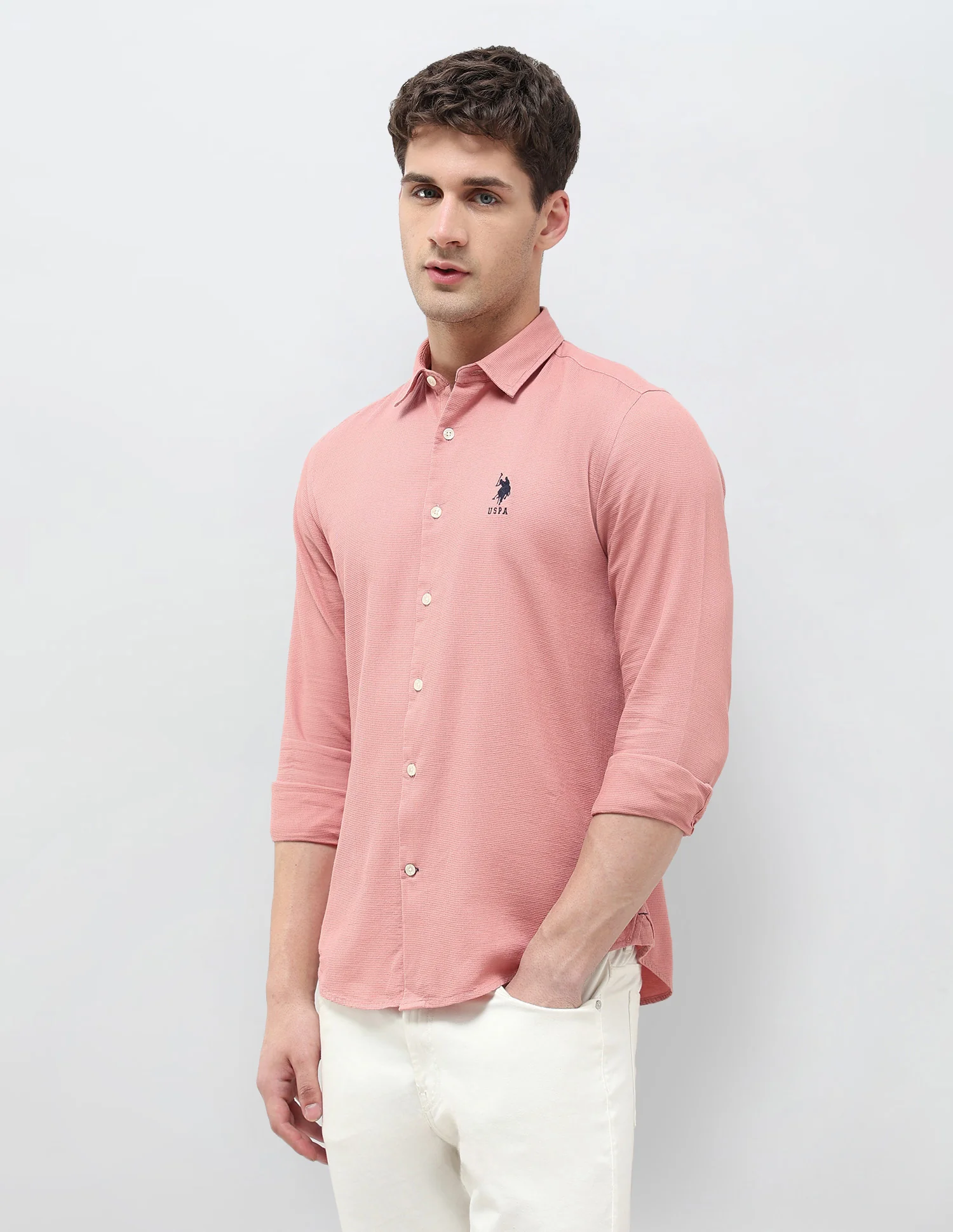 Textured Dobby Regular Fit Shirt - Image 4