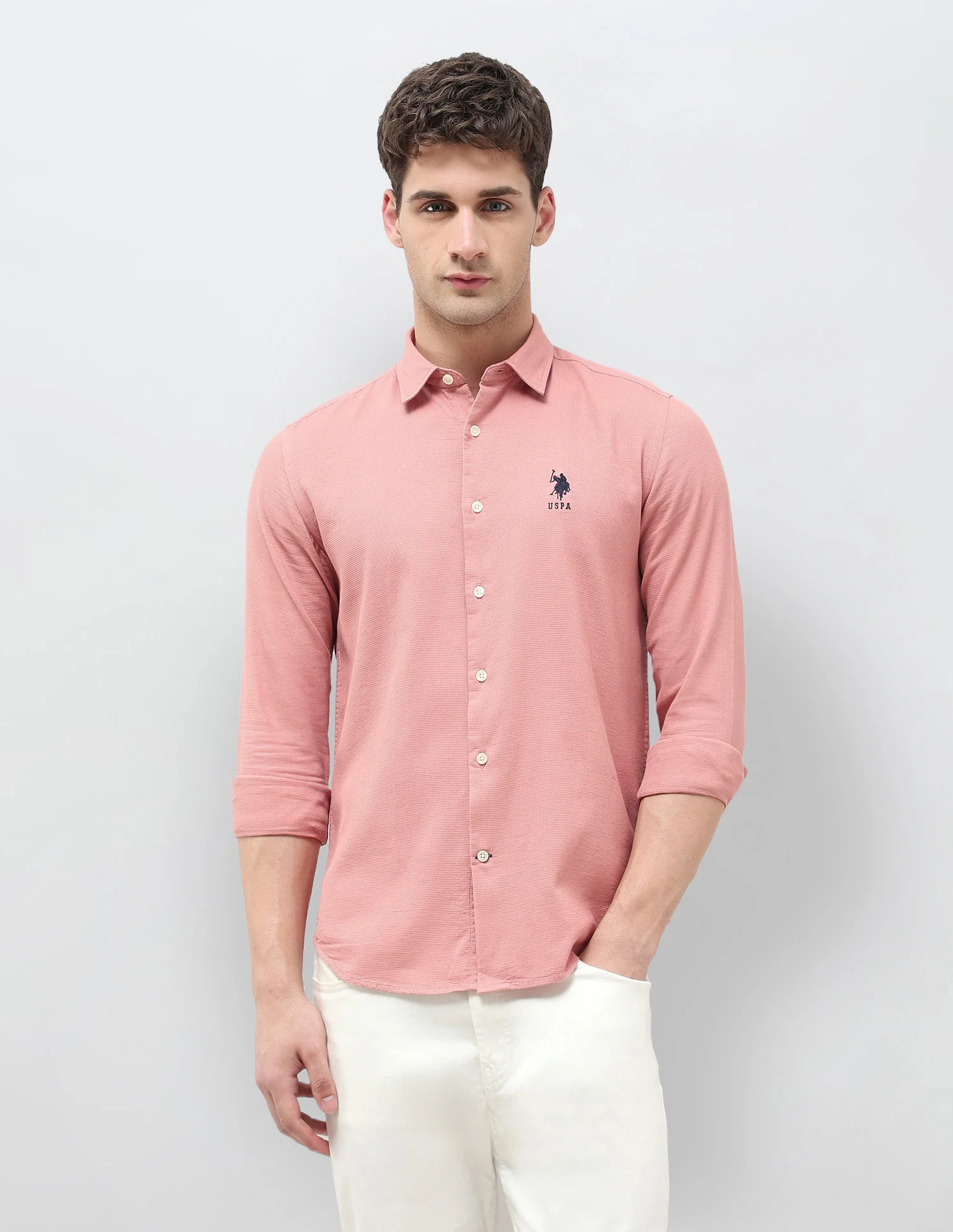 Textured Dobby Regular Fit Shirt - Image 6