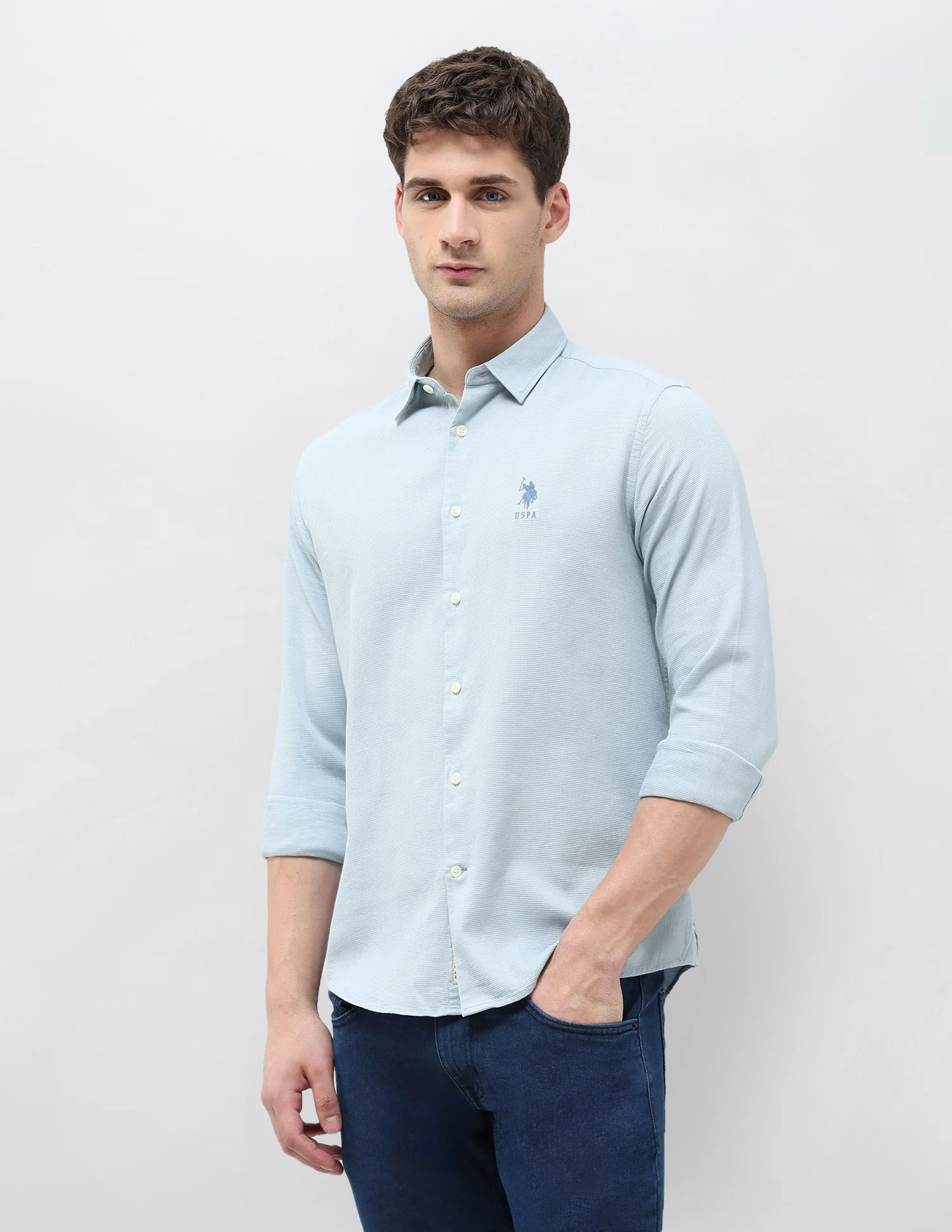 Textured Dobby Regular Fit Shirt - Image 4