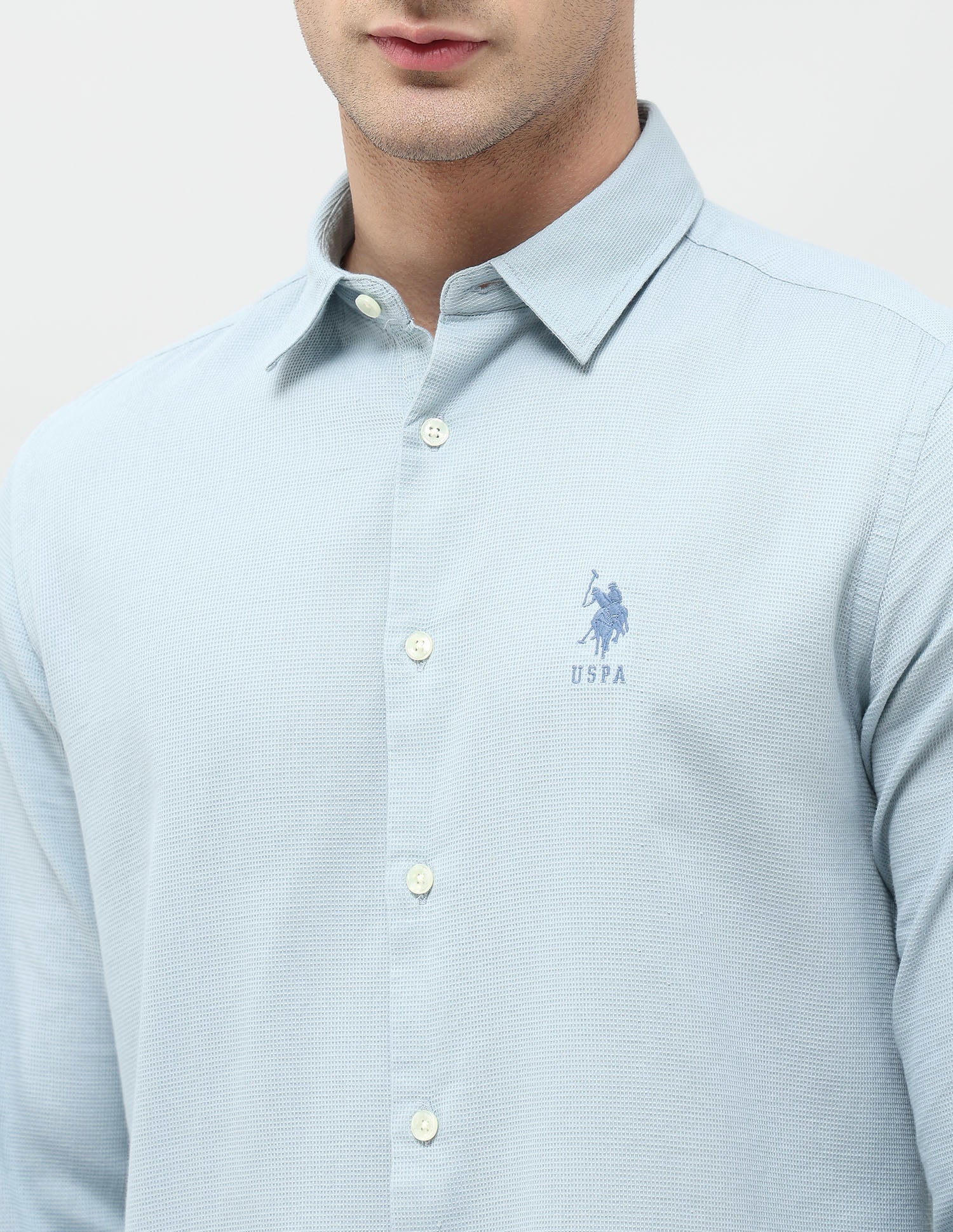 Textured Dobby Regular Fit Shirt - Image 7