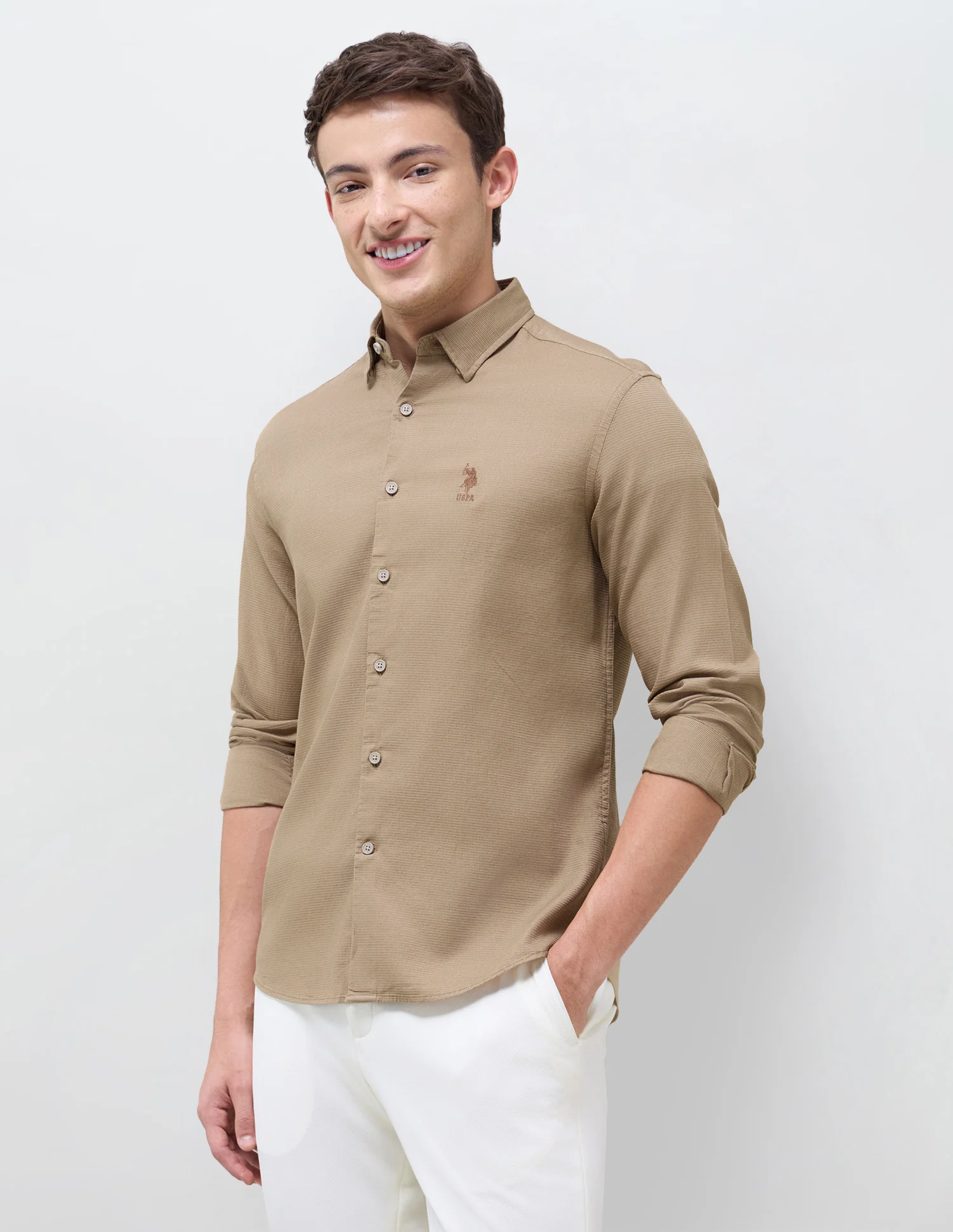 Textured Dobby Shirt - Image 4