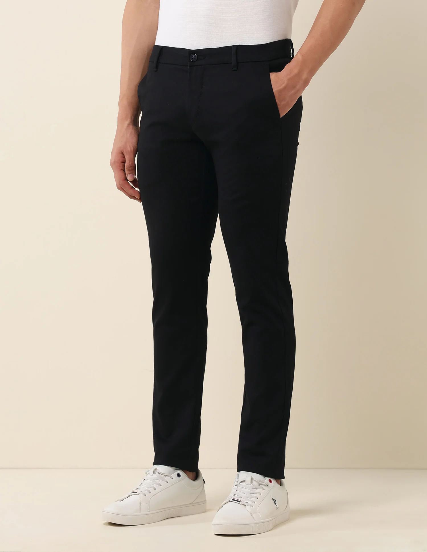 Textured Dobby Trousers - Image 4