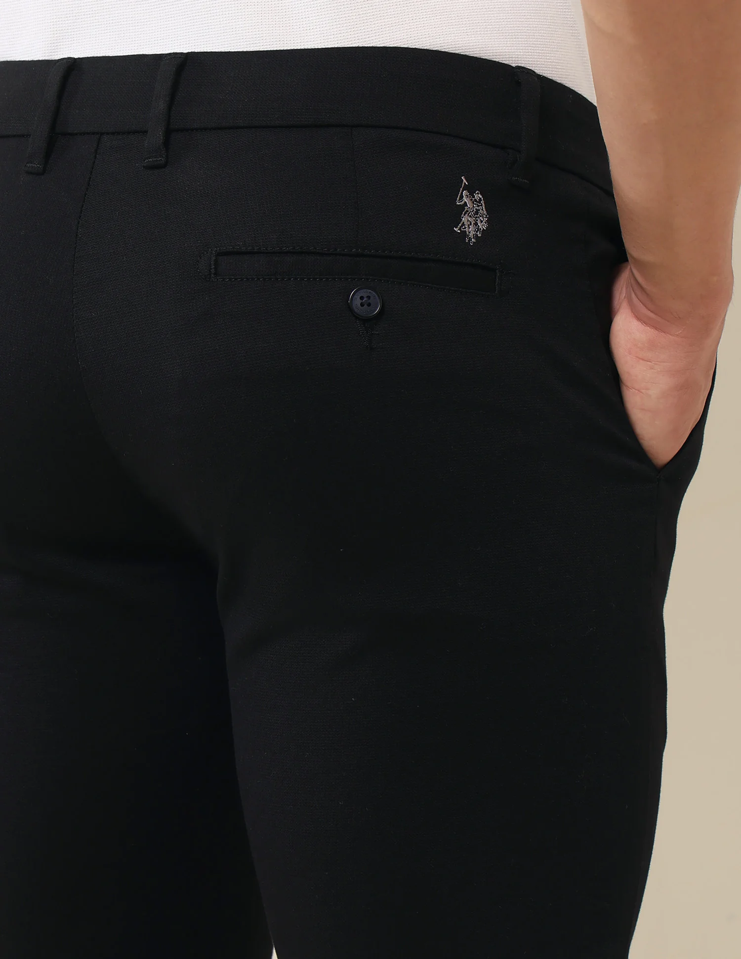 Textured Dobby Trousers - Image 8