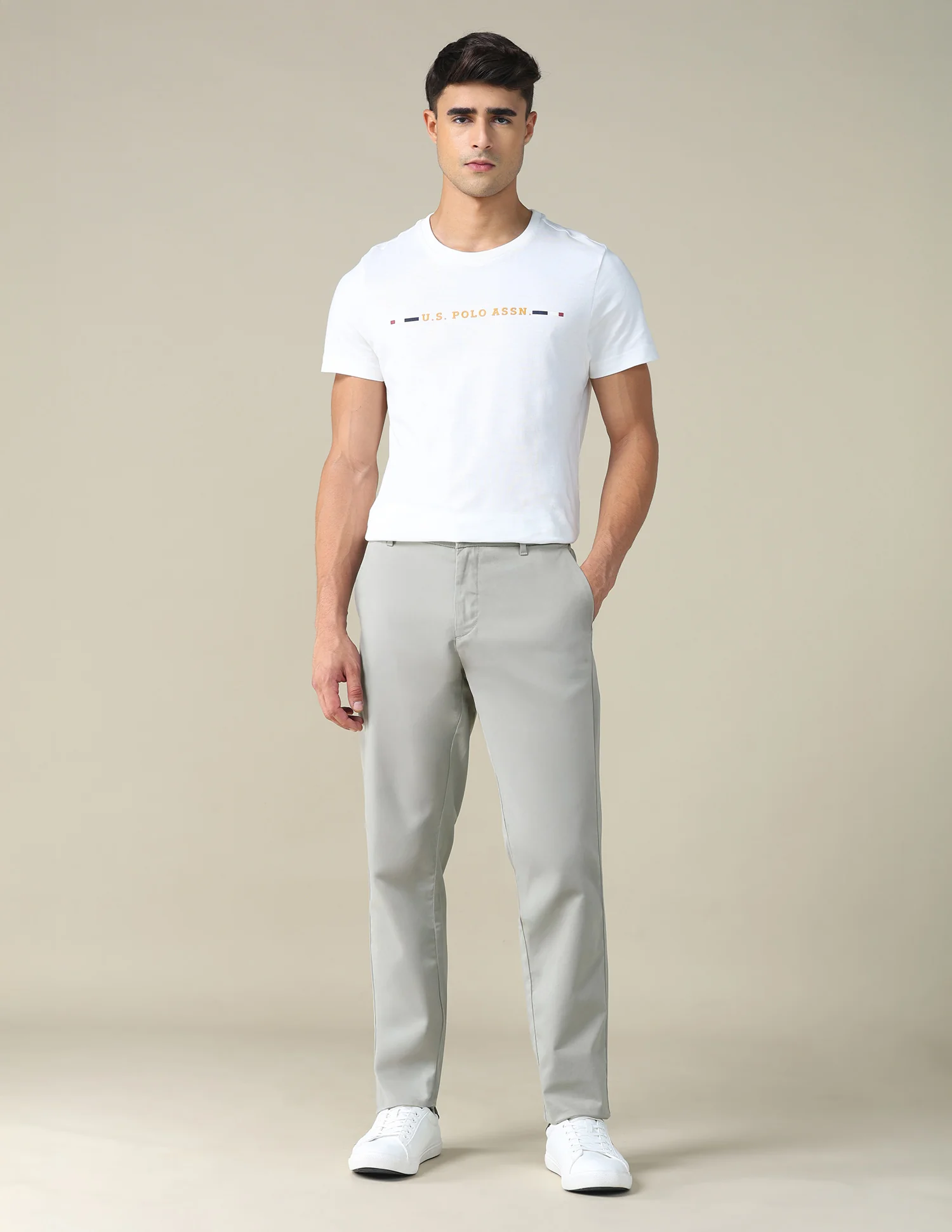 Textured Dobby Trousers - Image 3