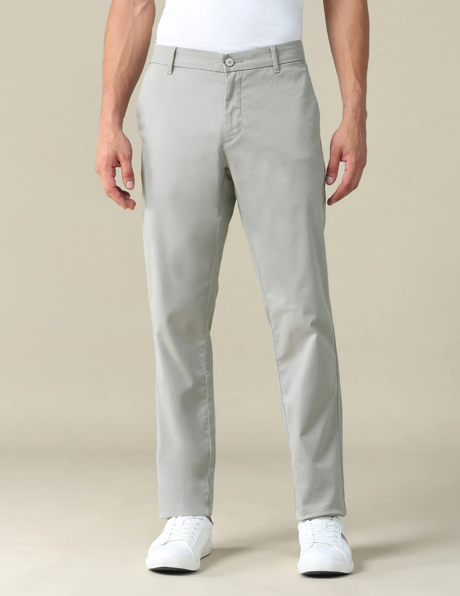 Textured Dobby Trousers - Image 6