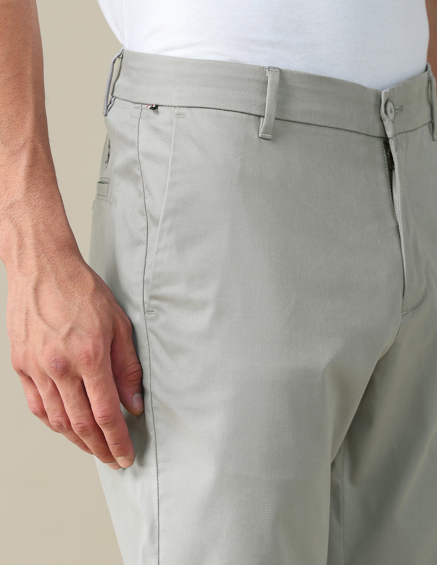 Textured Dobby Trousers - Image 8