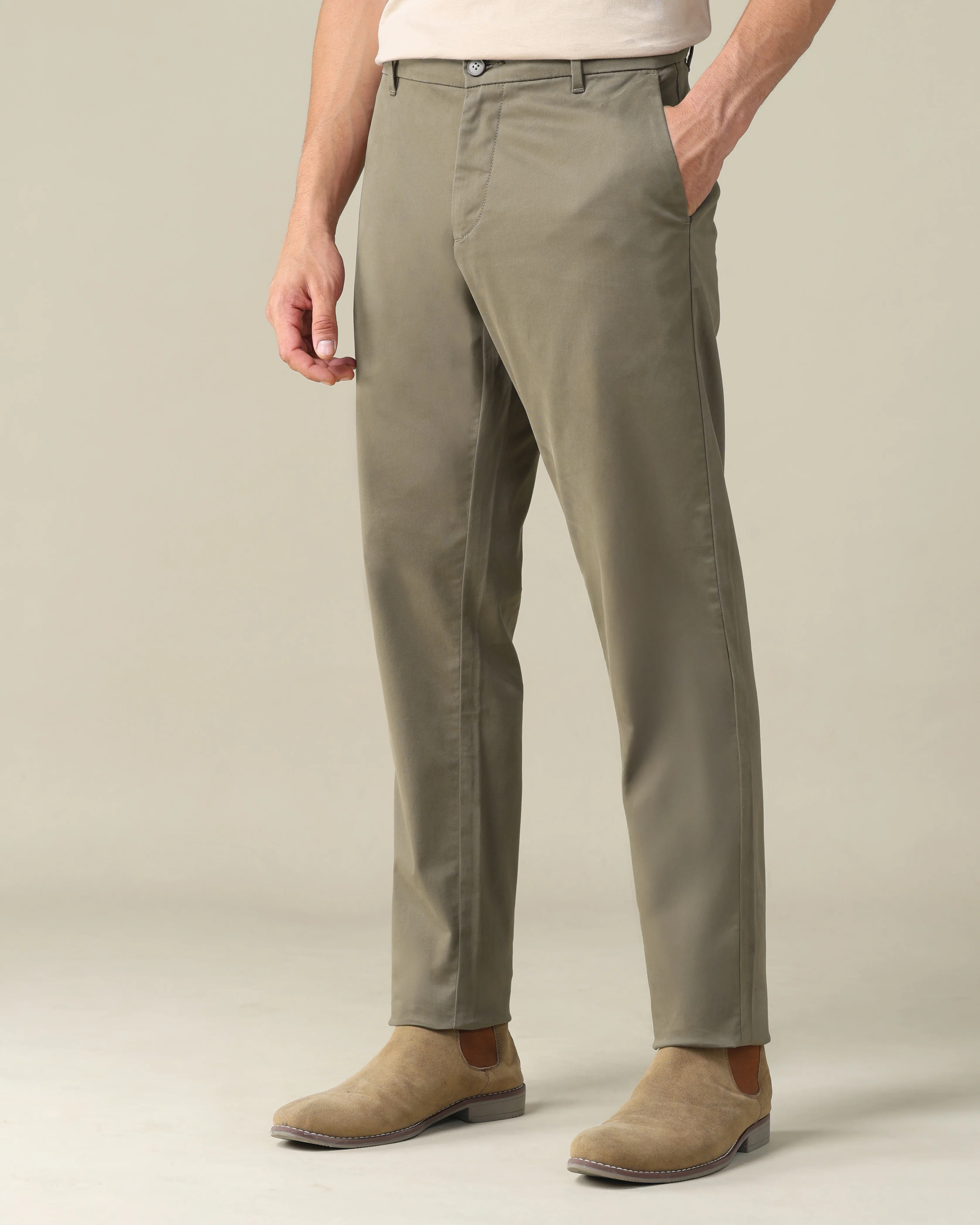 Textured Dobby Trousers