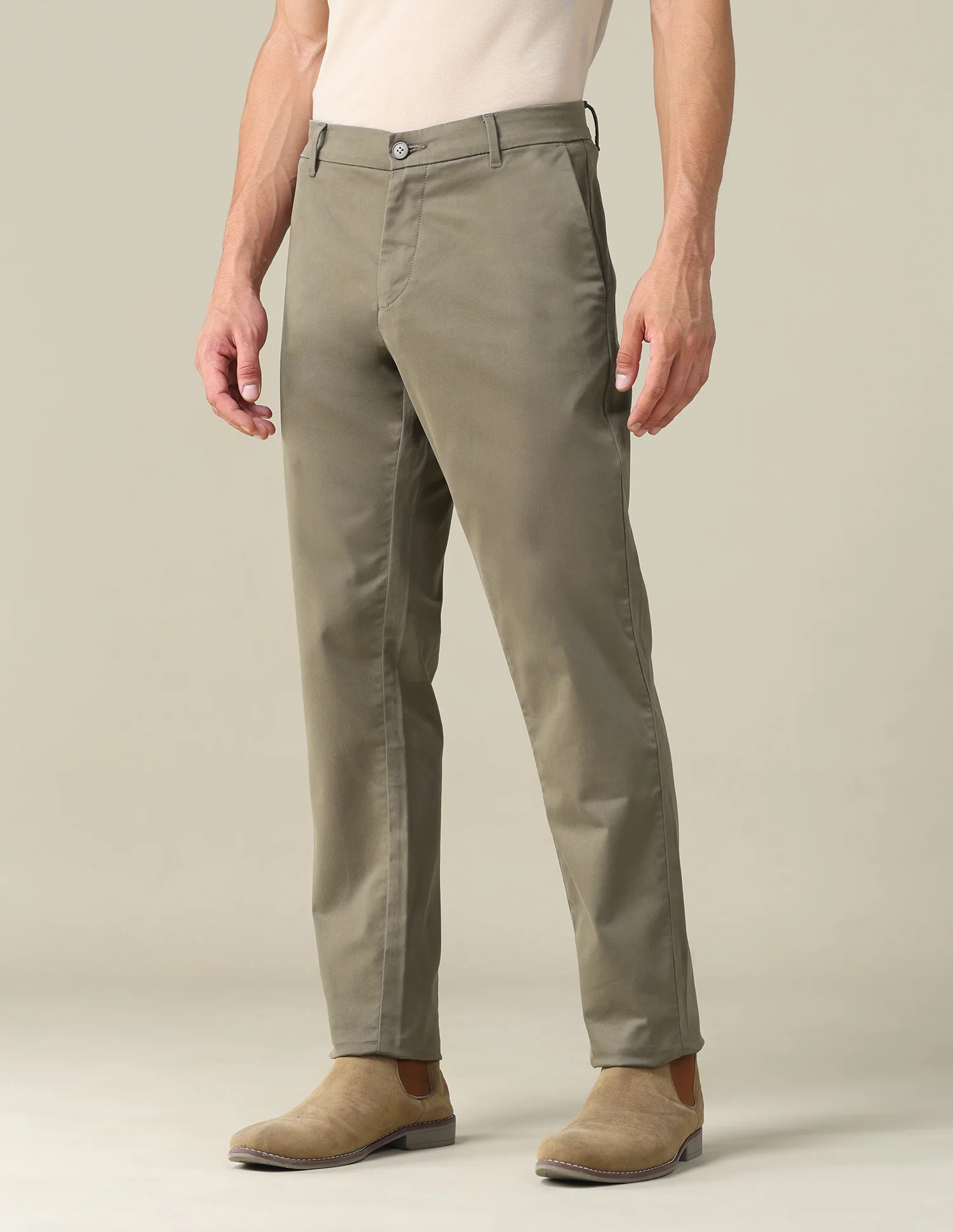 Textured Dobby Trousers - Image 4