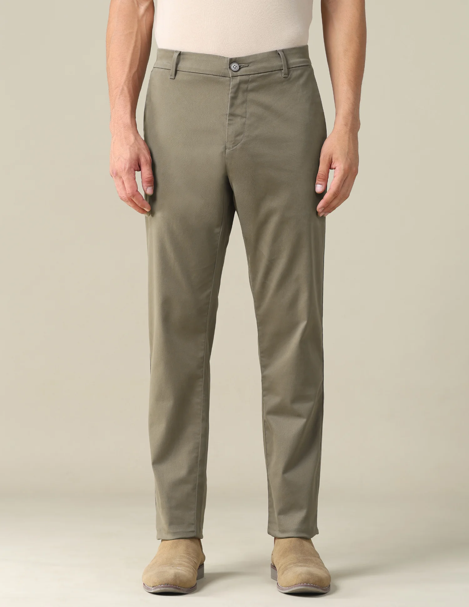 Textured Dobby Trousers - Image 6