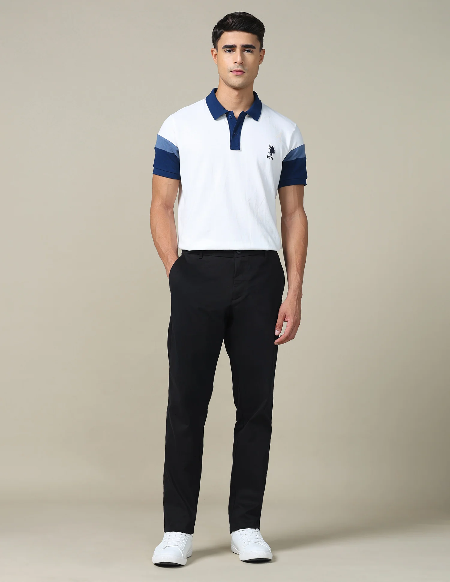 Textured Dobby Trousers - Image 3