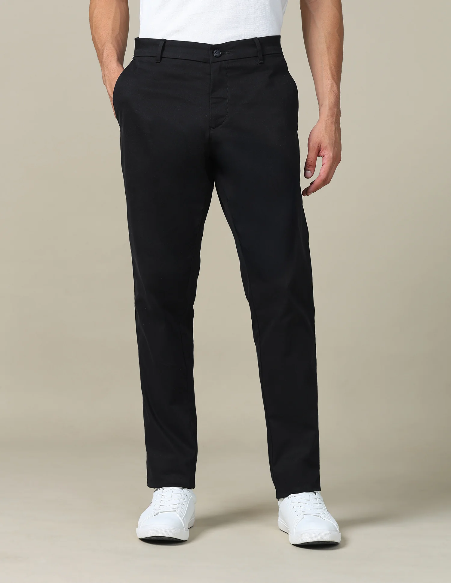 Textured Dobby Trousers - Image 6