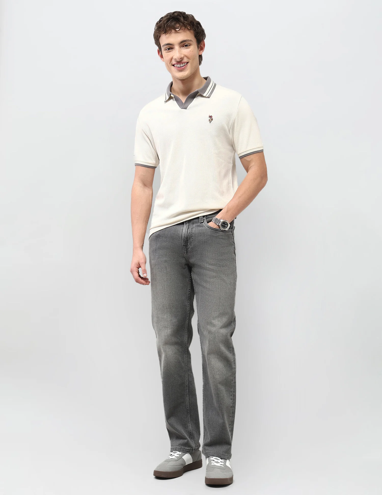 Textured Motel On The Coast Polo Shirt - Image 3