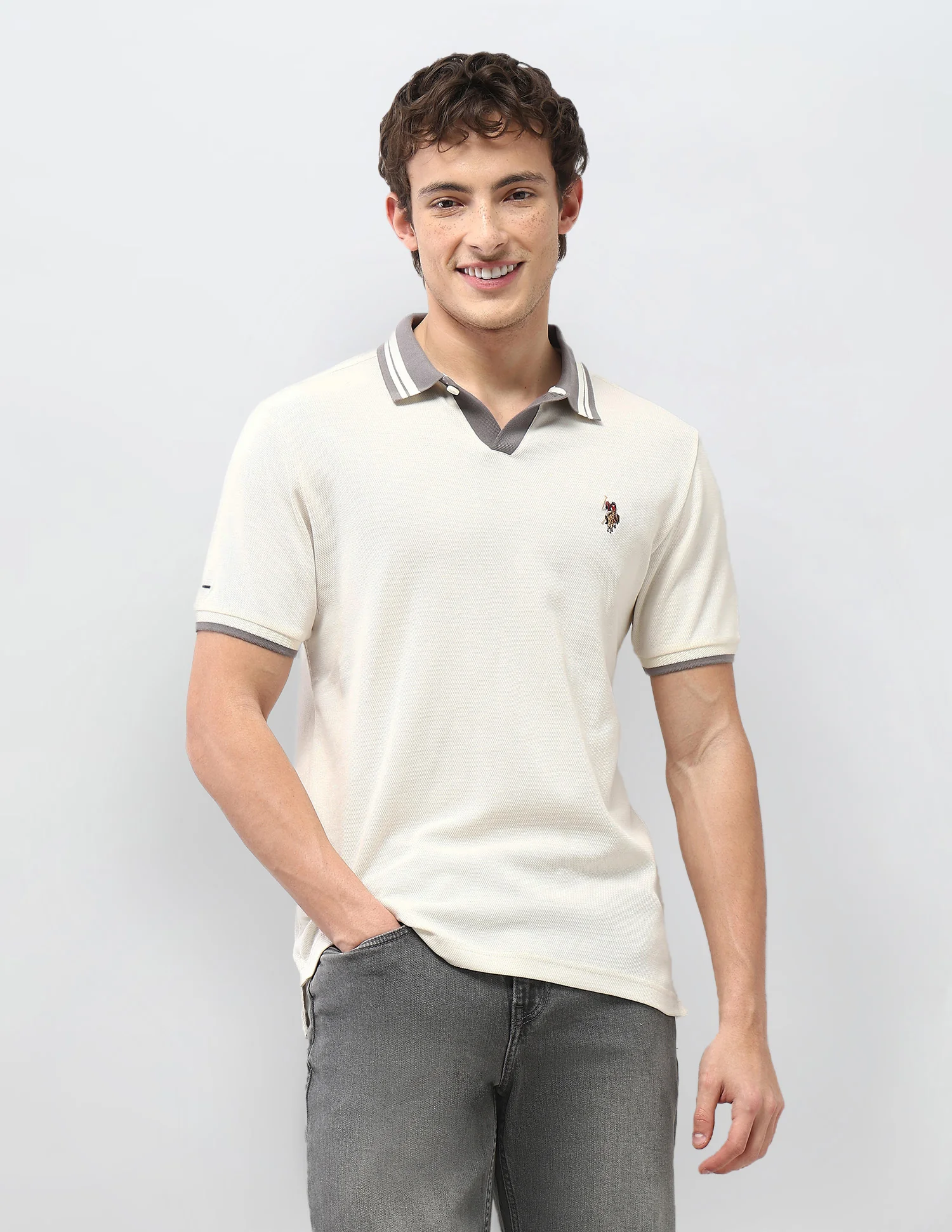 Textured Motel On The Coast Polo Shirt - Image 6