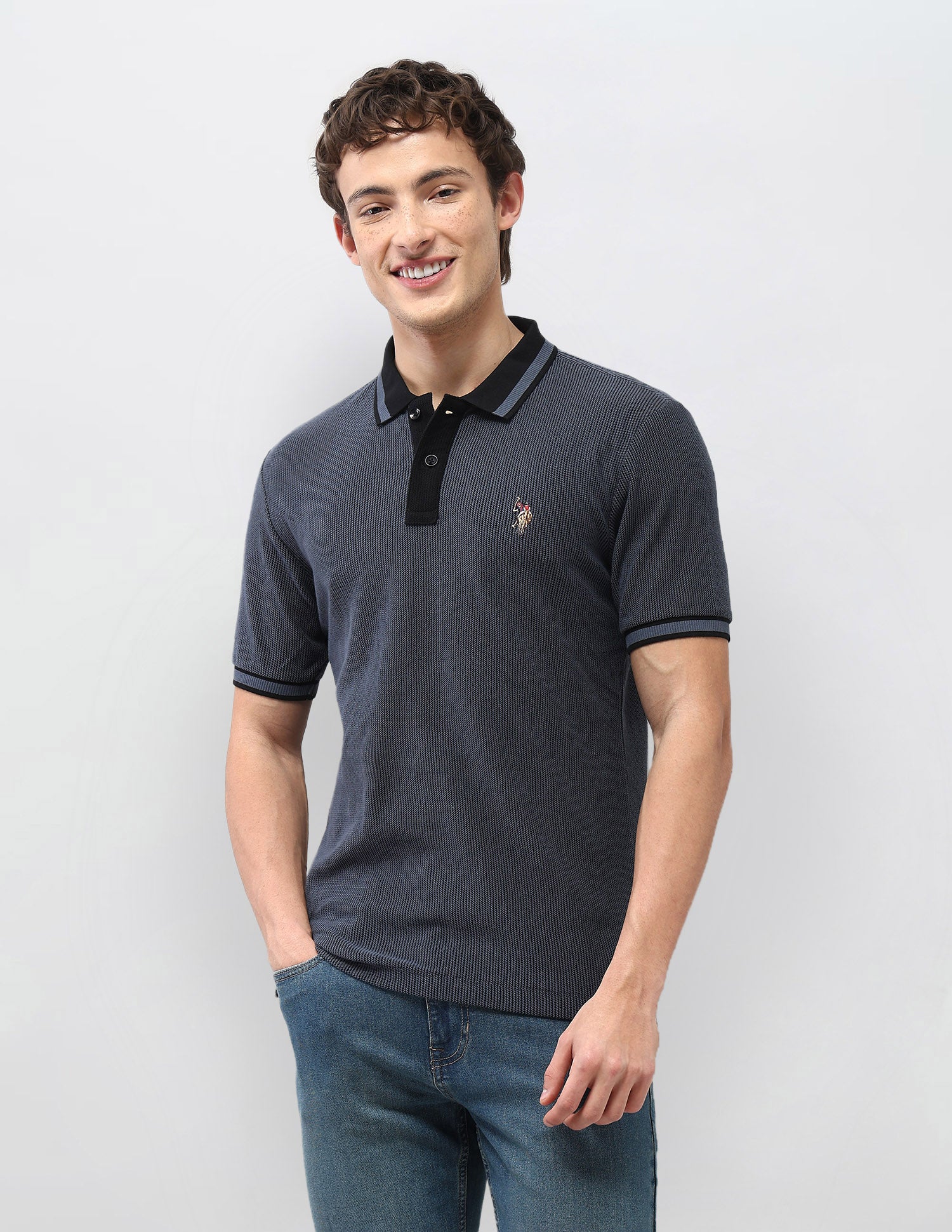 Textured Motel On The Coast Polo Shirt - Image 6