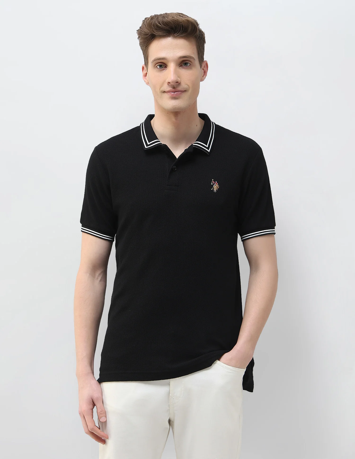 Textured Motel On The Coast Polo Shirt - Image 6