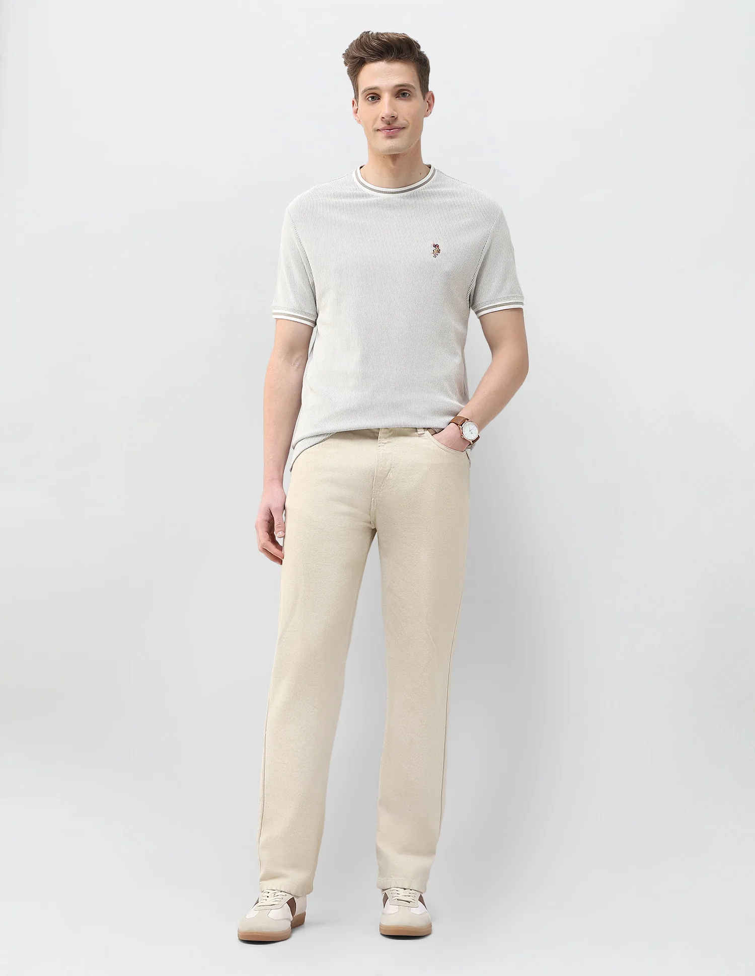 Textured Motel On The Coast Slim Fit T-Shirt - Image 3