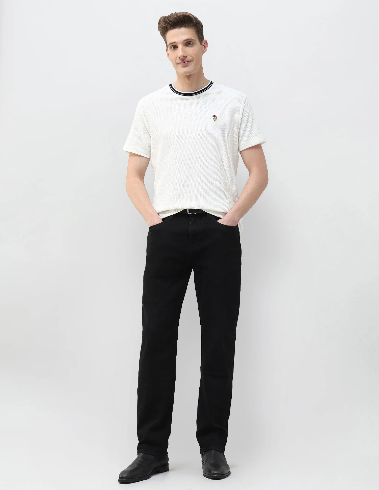 Textured Motel On The Coast Slim Fit T-Shirt - Image 3