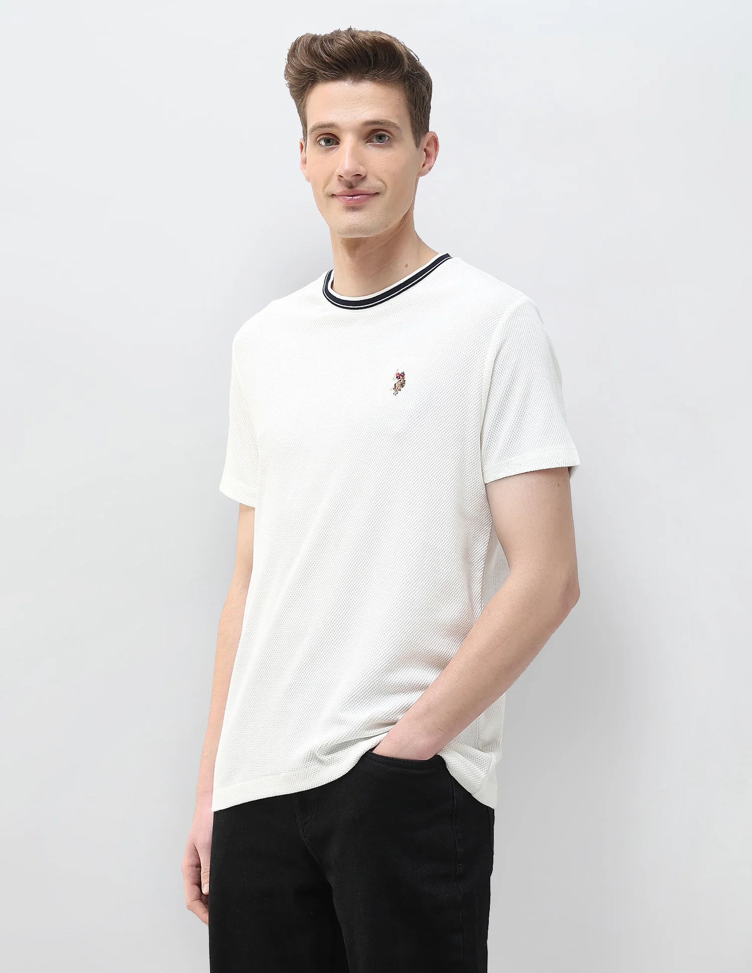 Textured Motel On The Coast Slim Fit T-Shirt - Image 4