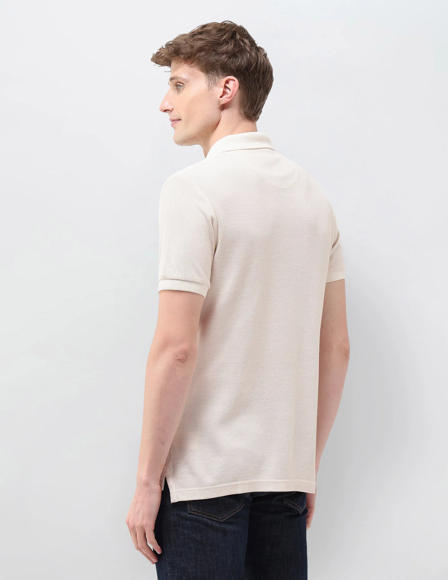 Textured Muscle Fit Polo Shirt - Image 5