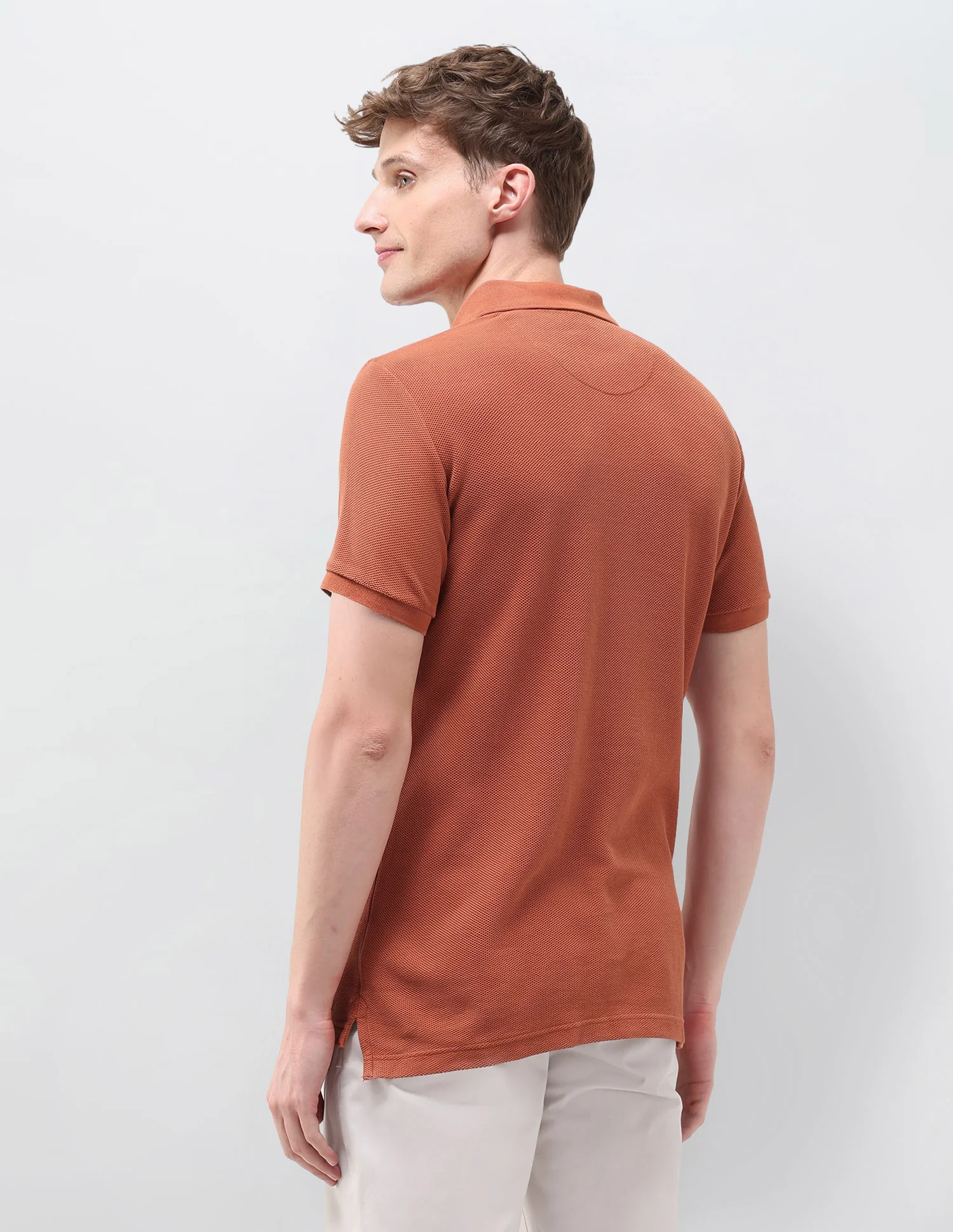 Textured Muscle Fit Polo Shirt - Image 5