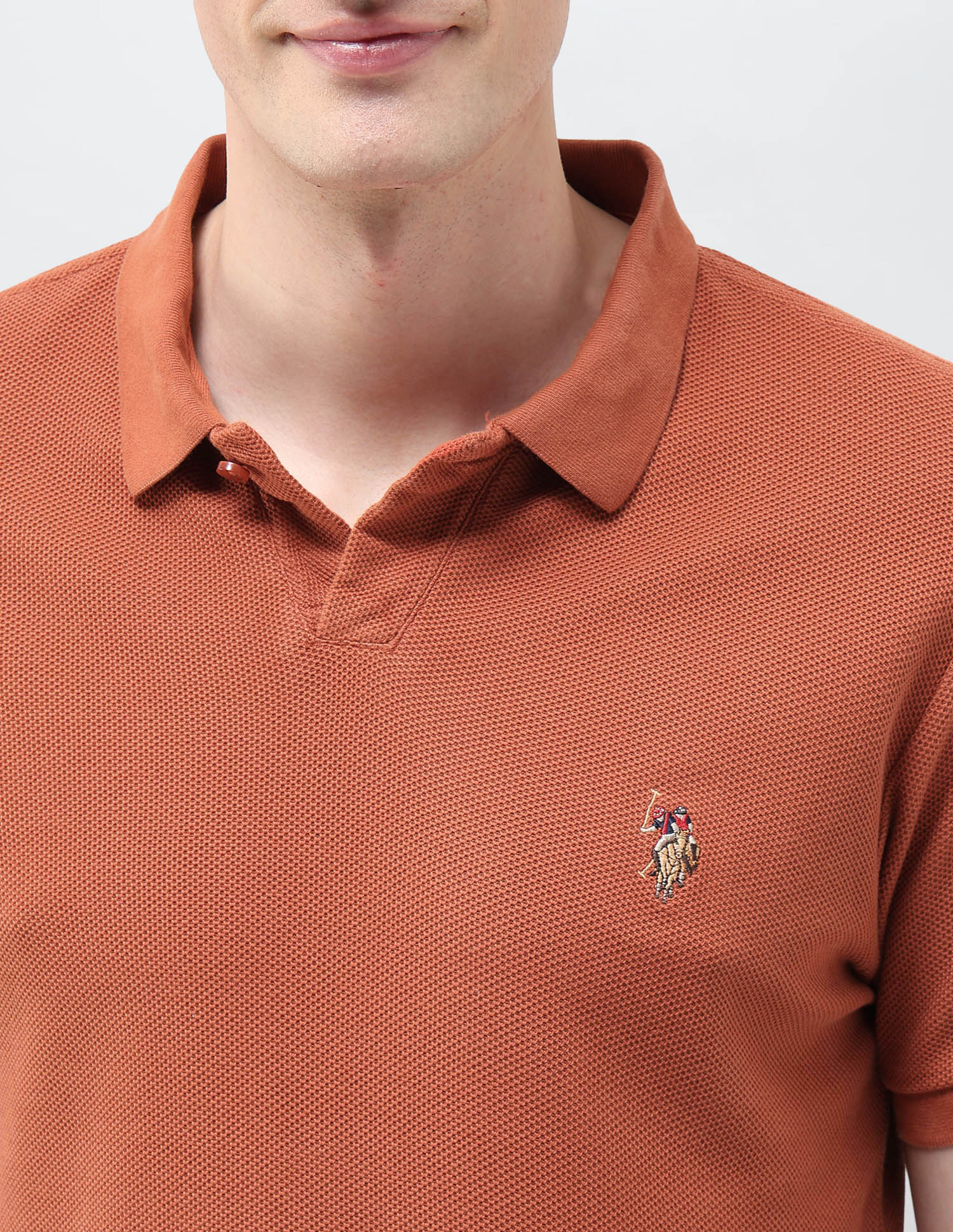 Textured Muscle Fit Polo Shirt - Image 7