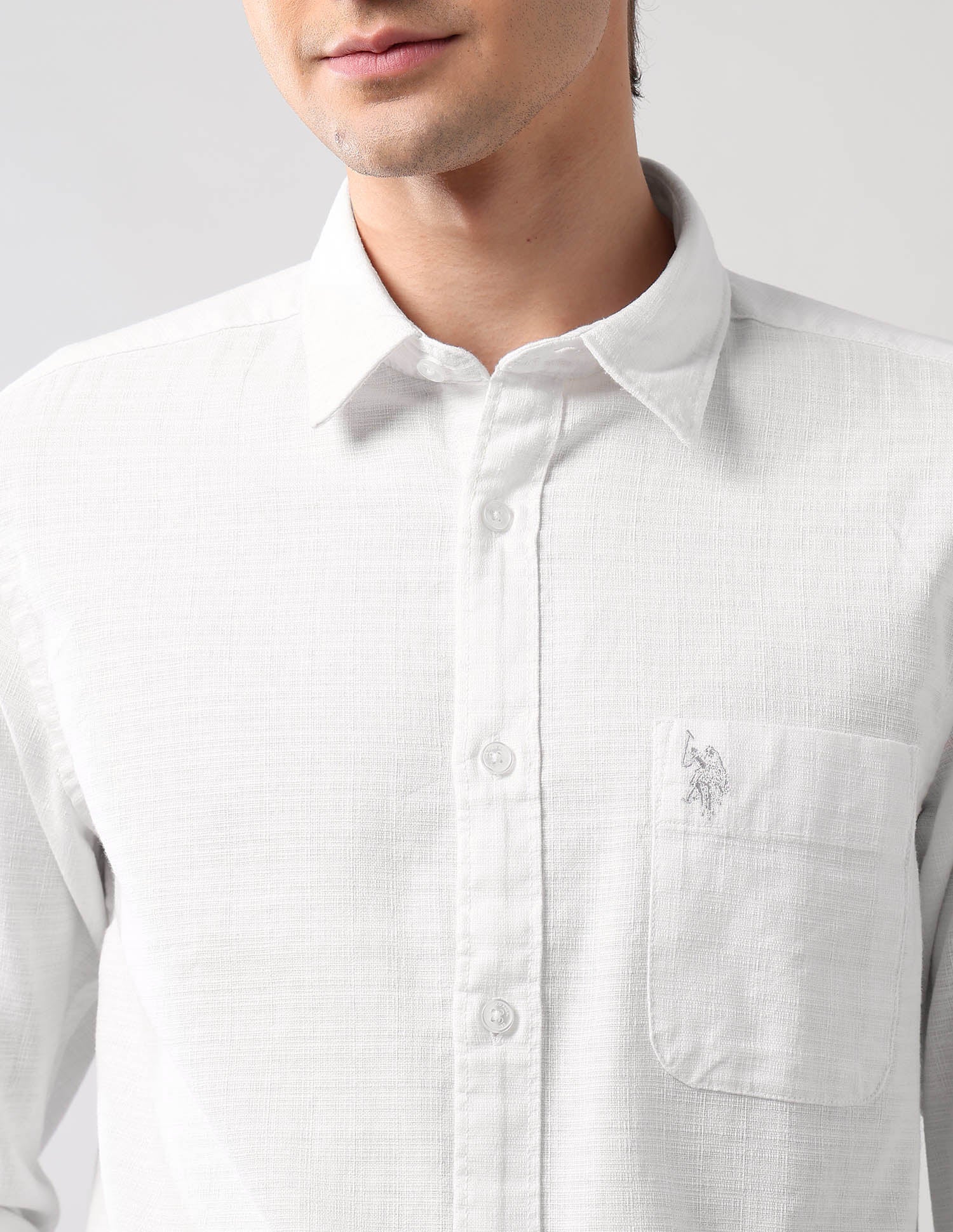 Textured Pure Cotton Shirt - Image 7