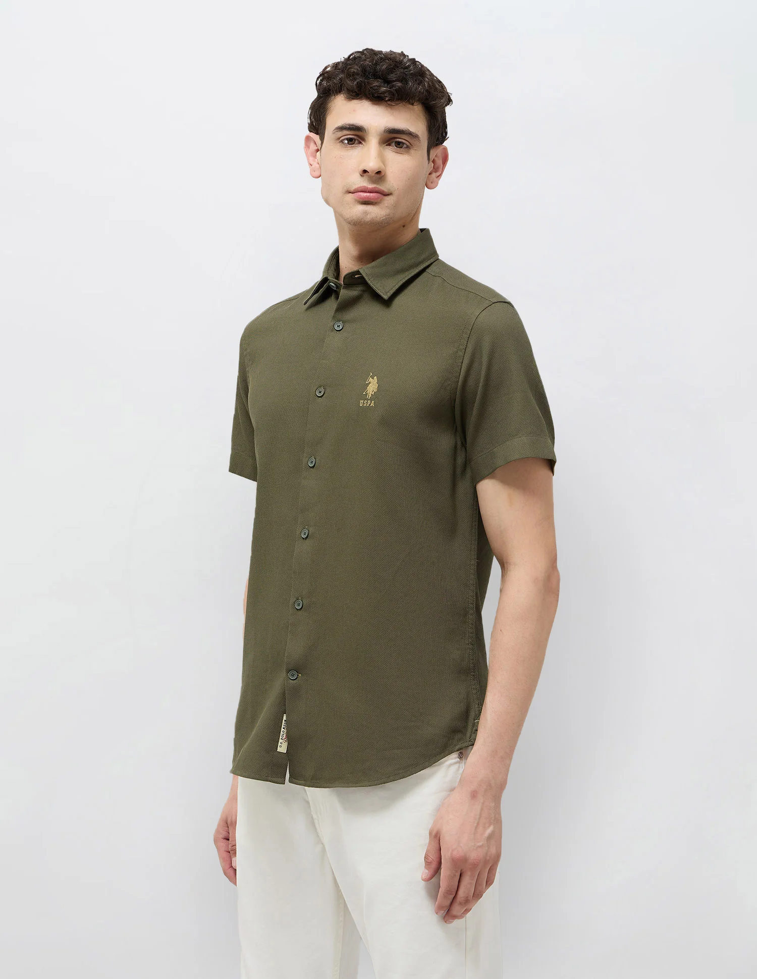 Textured Regular Fit Dobby Shirt - Image 4