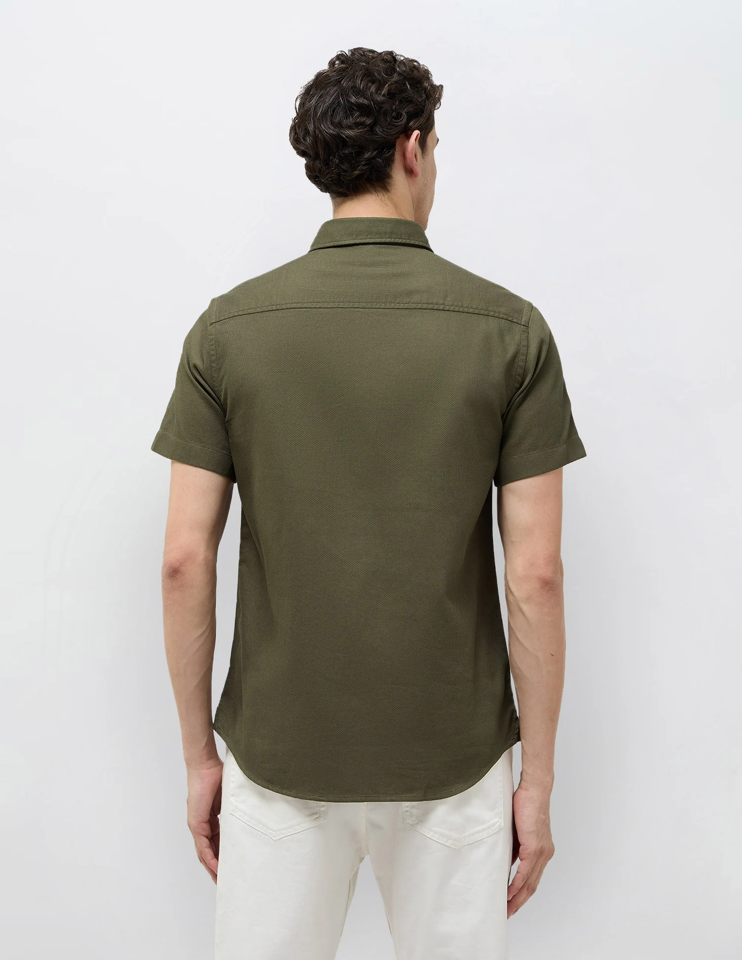 Textured Regular Fit Dobby Shirt - Image 5