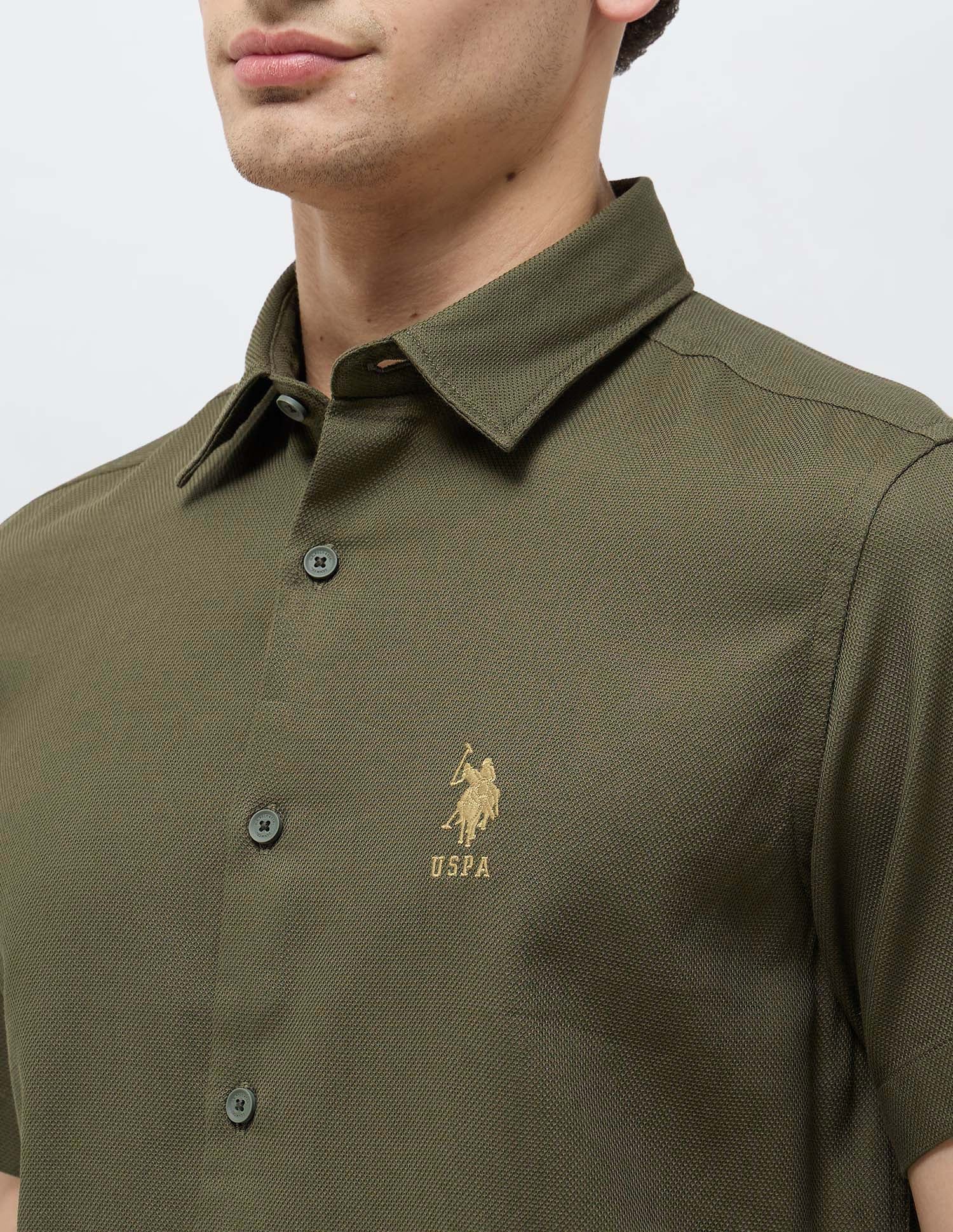 Textured Regular Fit Dobby Shirt - Image 7