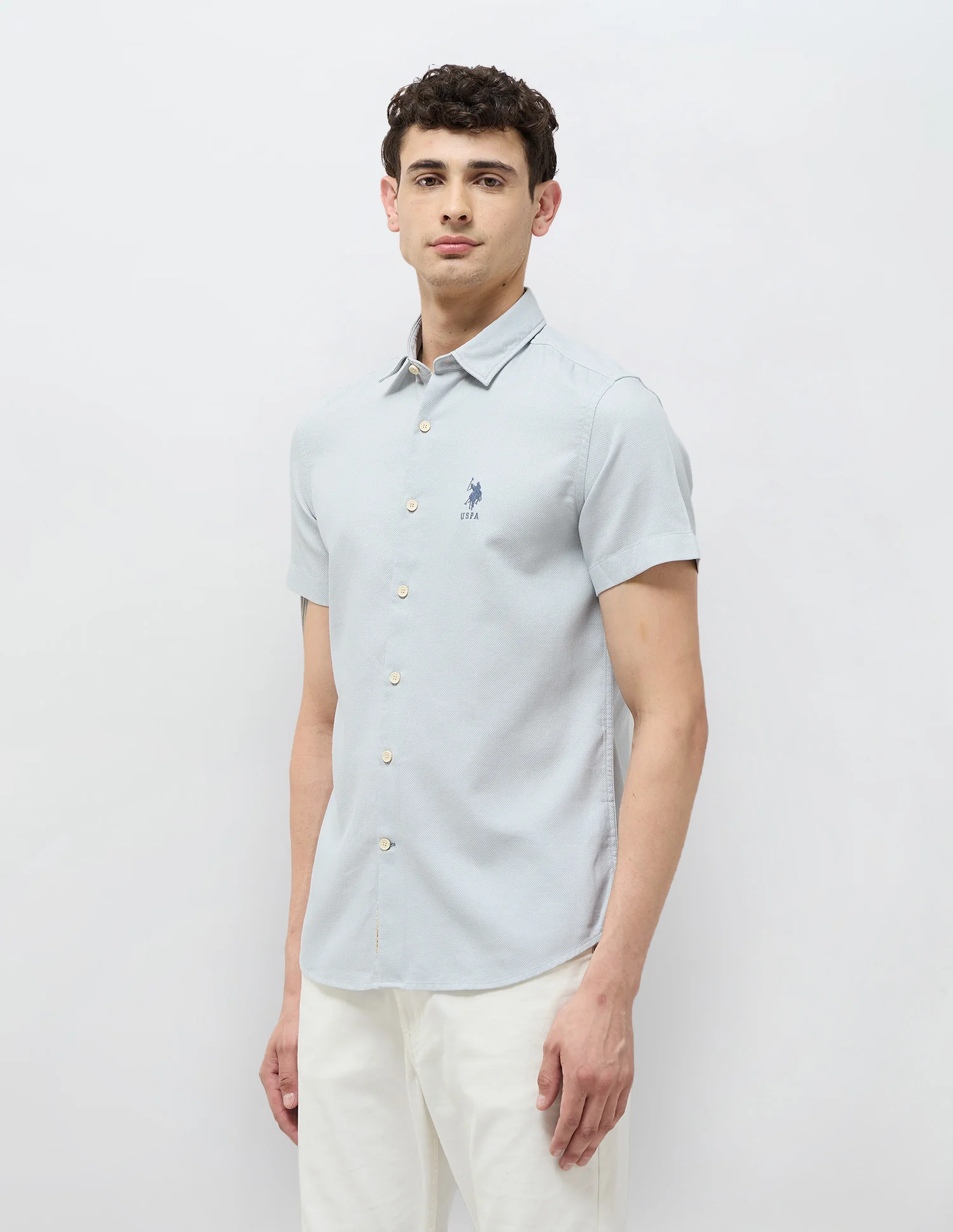 Textured Regular Fit Dobby Shirt - Image 4