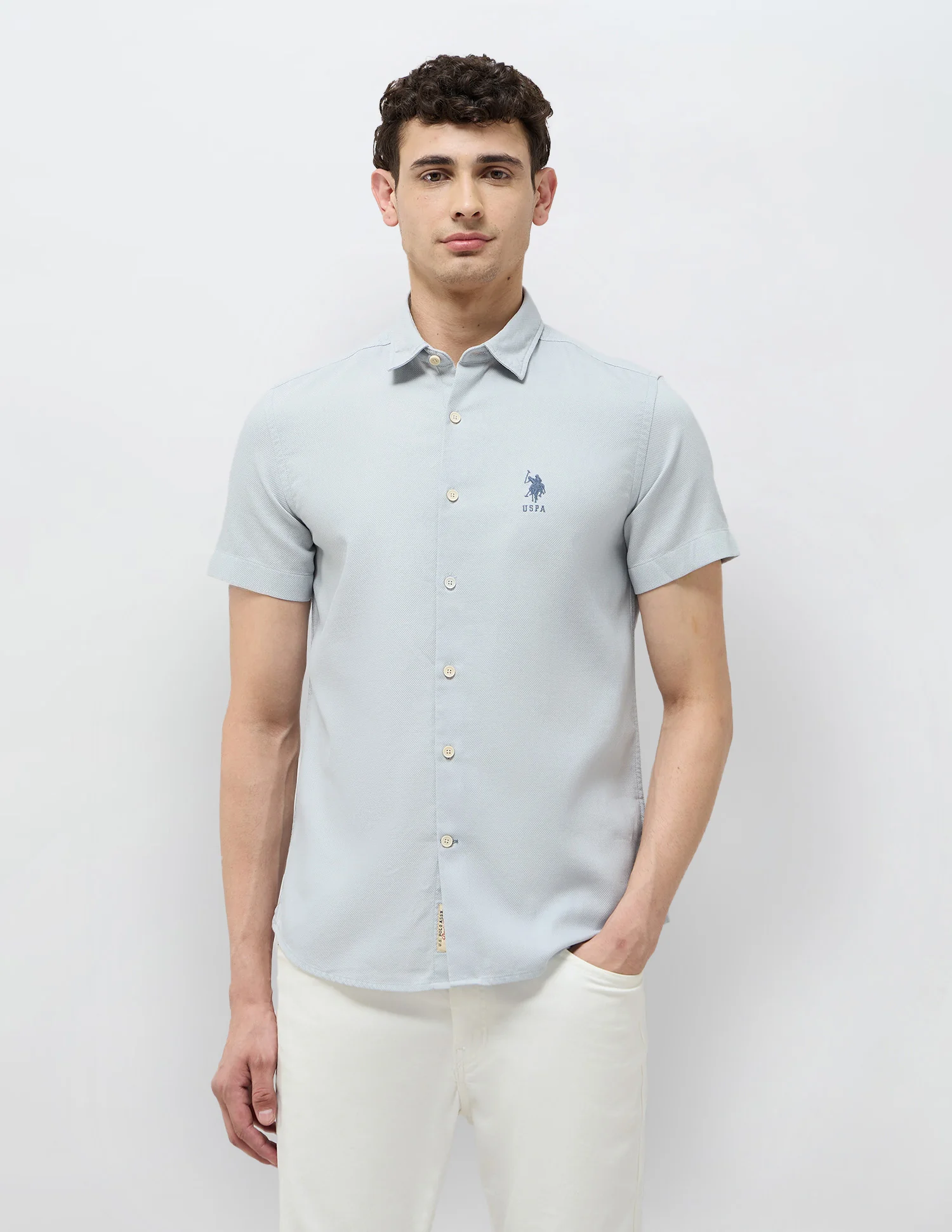 Textured Regular Fit Dobby Shirt - Image 6